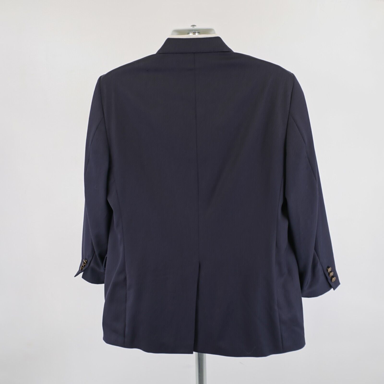 Stafford DAMAGED Stafford Wool Blue 2 Gold Button Blazer 44R Tagged 4 Size 44R - 6 Thumbnail