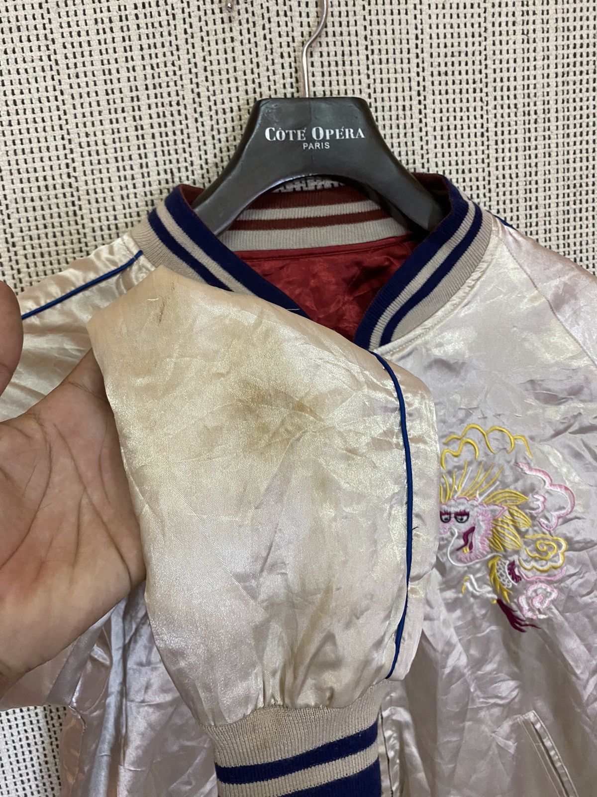 Japanese Brand × Vintage Sukajan reversible jacket satin emboidery logo Size US M / EU 48-50 / 2 - 13 Thumbnail