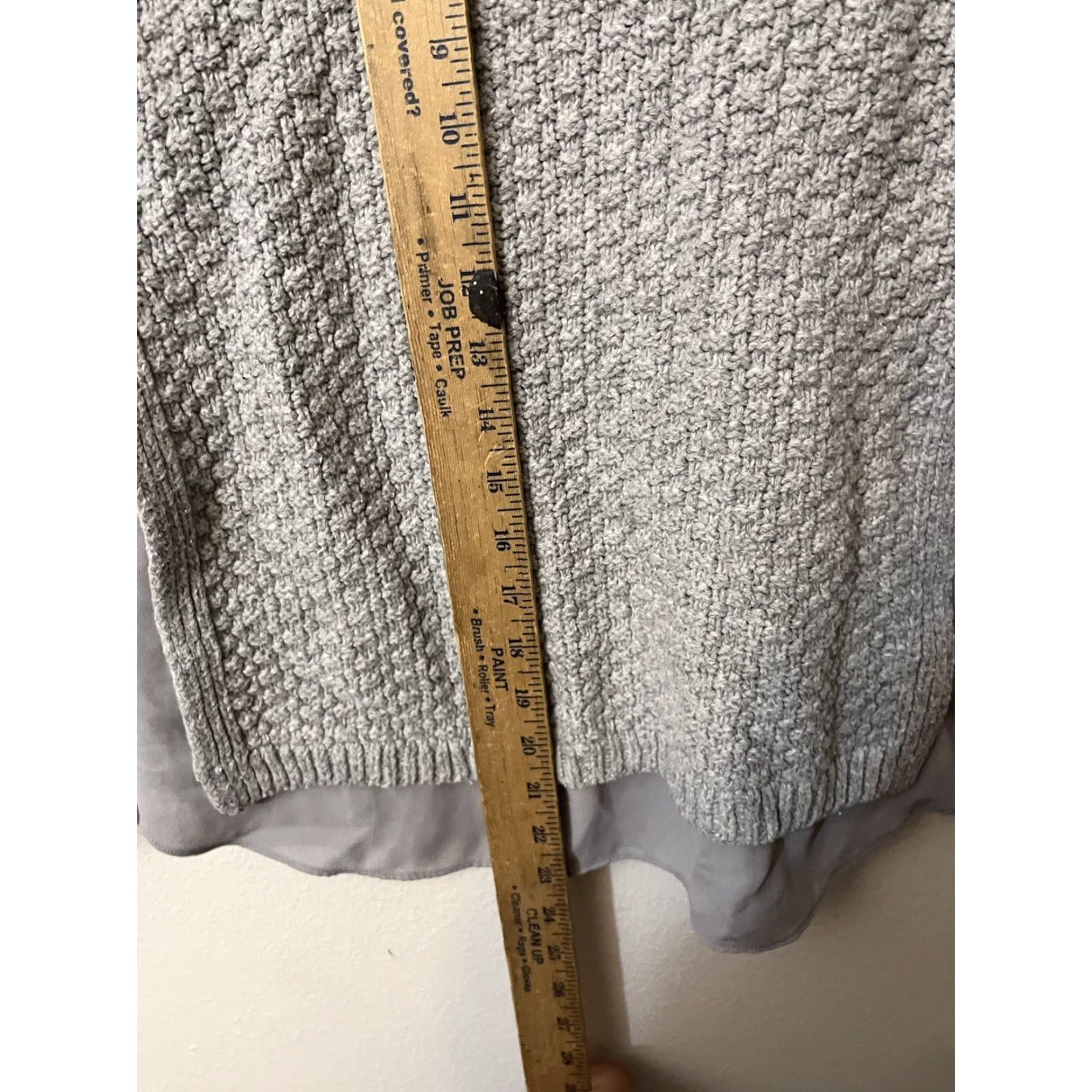 Loft VINTAGE LOFT Sweater Pullover Womens XSP Gray Long Sleeve Crew Neck Cute Mix Media Size XS / US 0-2 / IT 36-38 - 4 Thumbnail