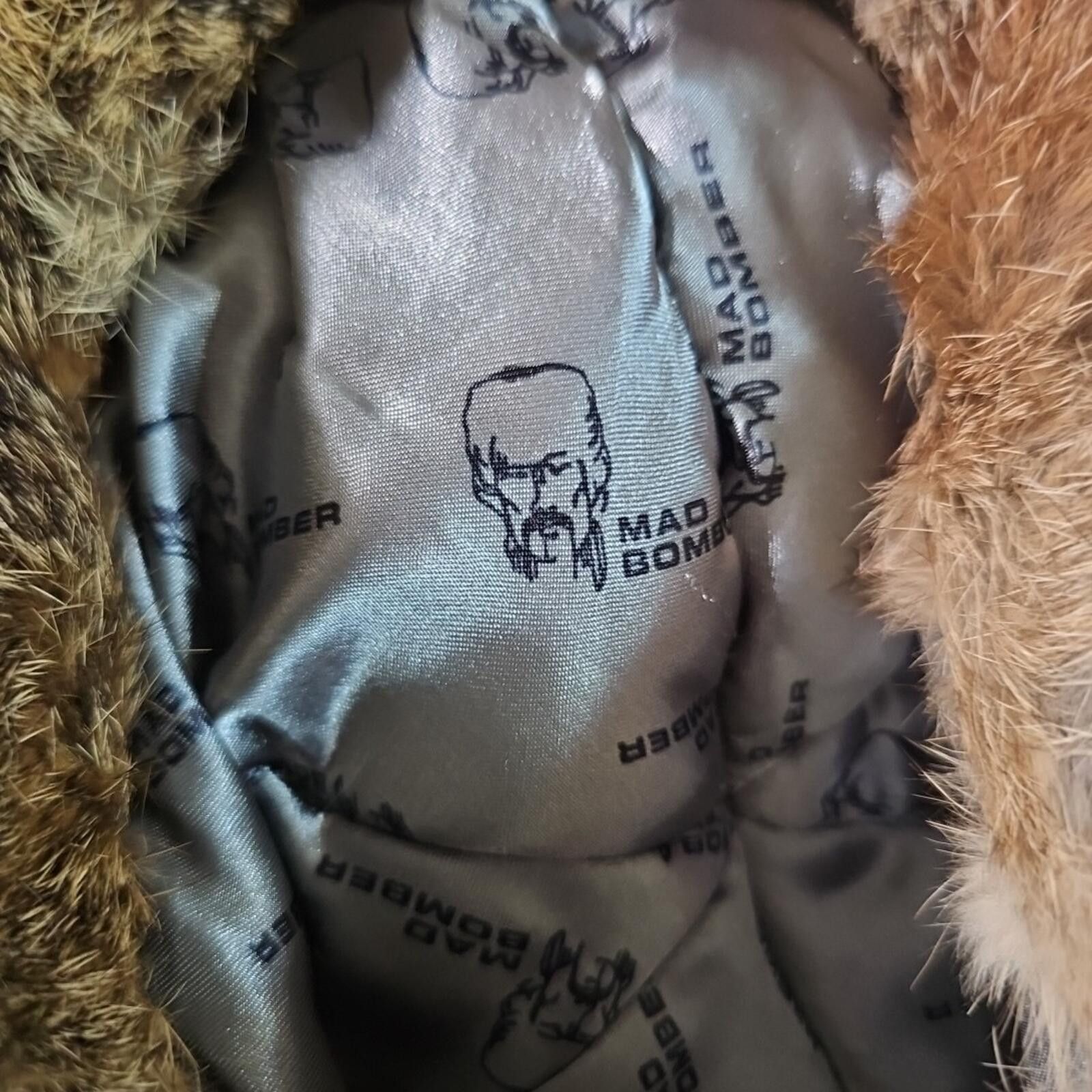 Other Mad Bomber Trapper Hat Winter Beanie S Genuine Rabbit Fur Size ONE SIZE - 5 Thumbnail