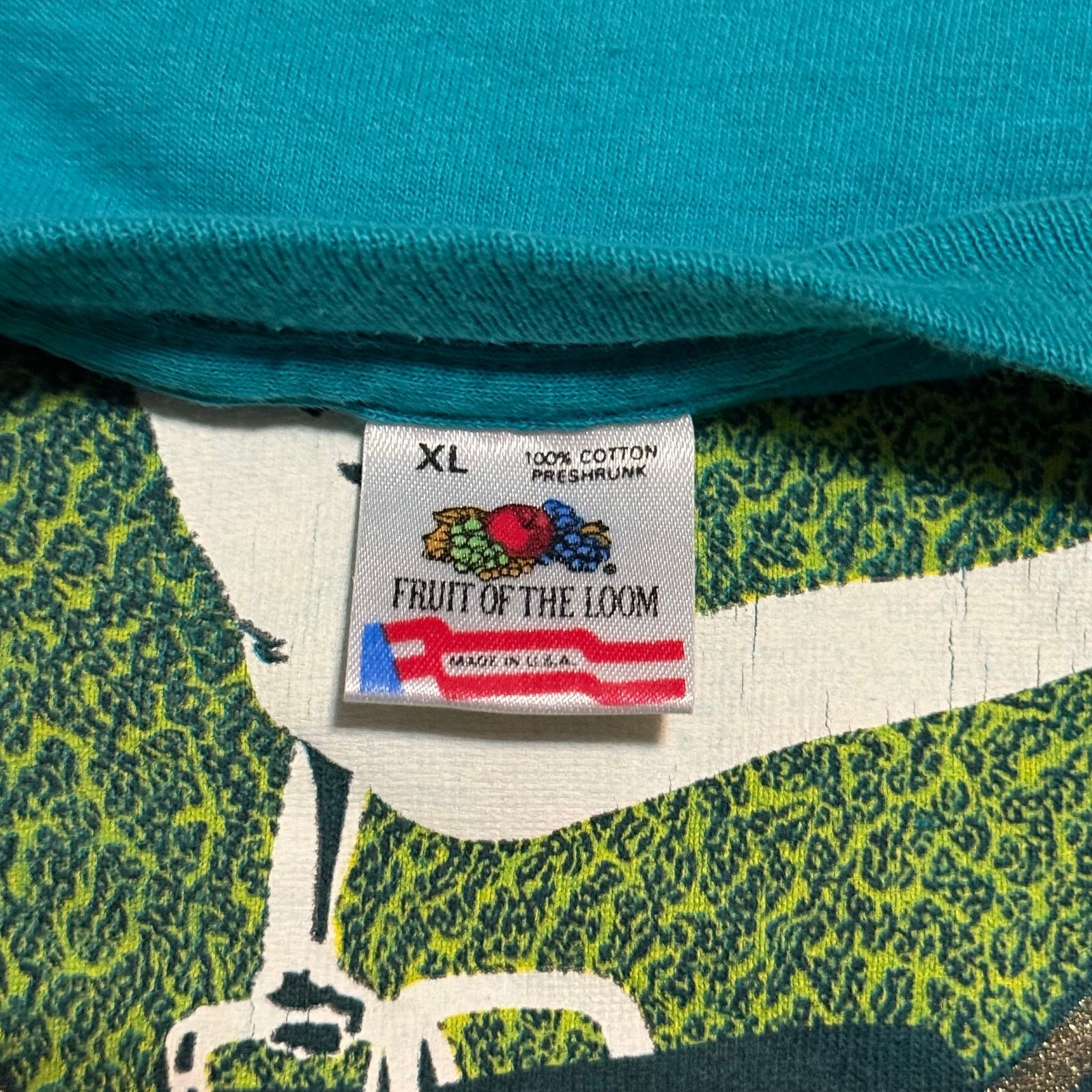 Fruit Of The Loom × Vintage Vintage 90s USA Gymnastics Shirt Size XL Teal Olympics Retro Size US XL / EU 56 / 4 - 4 Thumbnail