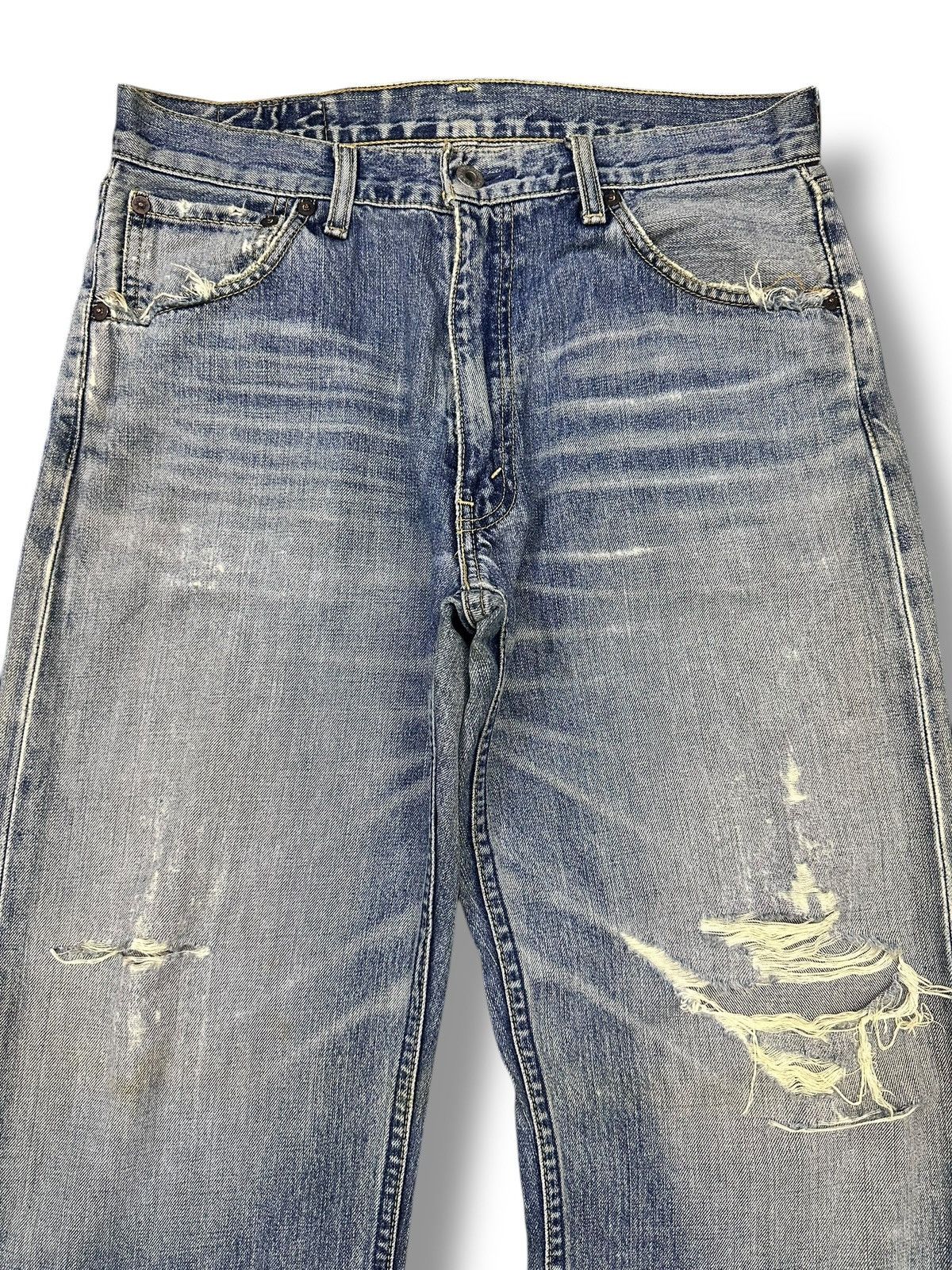 Japanese Brand Distressed Levi's 503 Vintage Baggy Wideleg Style Faded Size US 32 / EU 48 - 3 Thumbnail