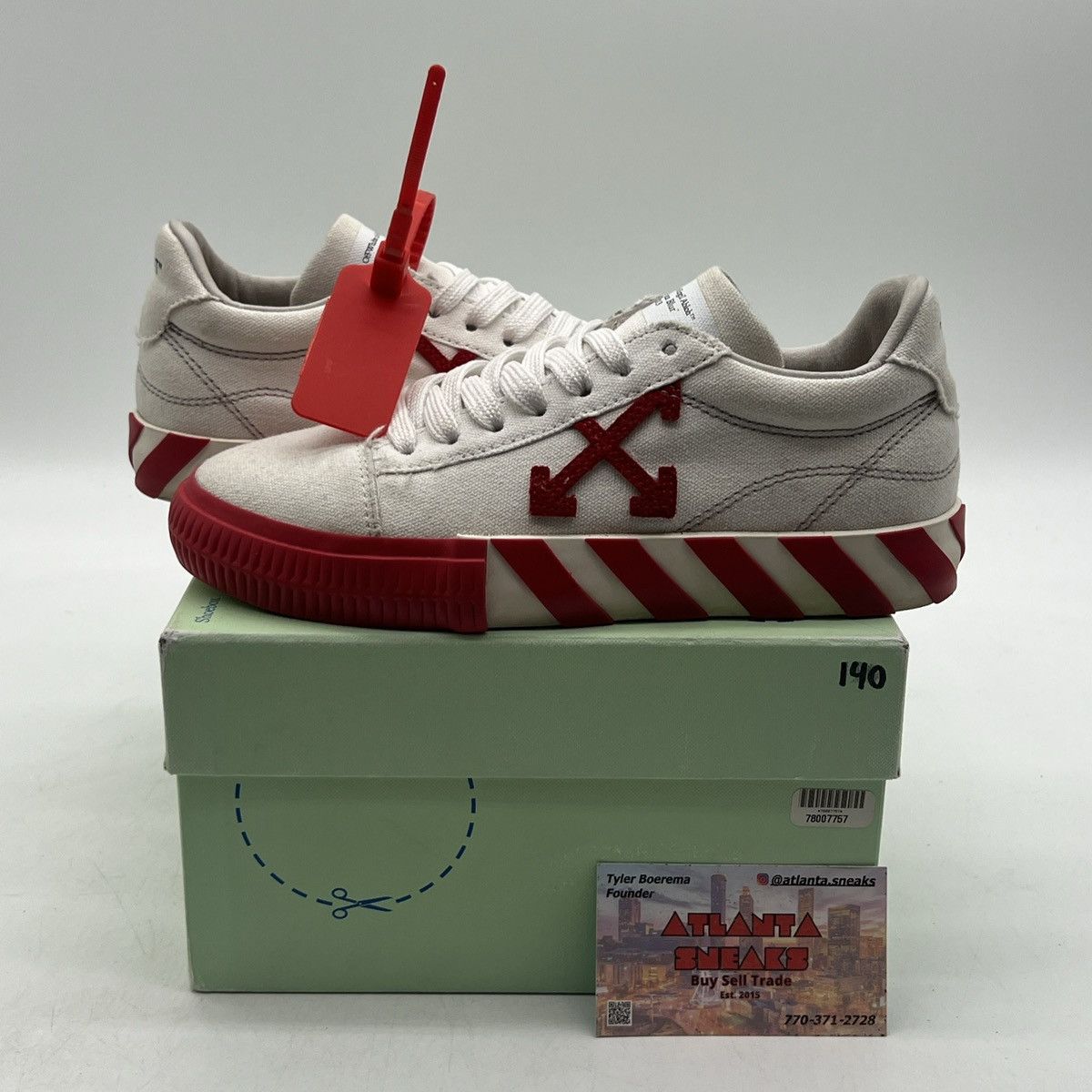 Off-White Off white Wmns vulc sneaker white red Size US 6 / IT 36 - 1 Thumbnail