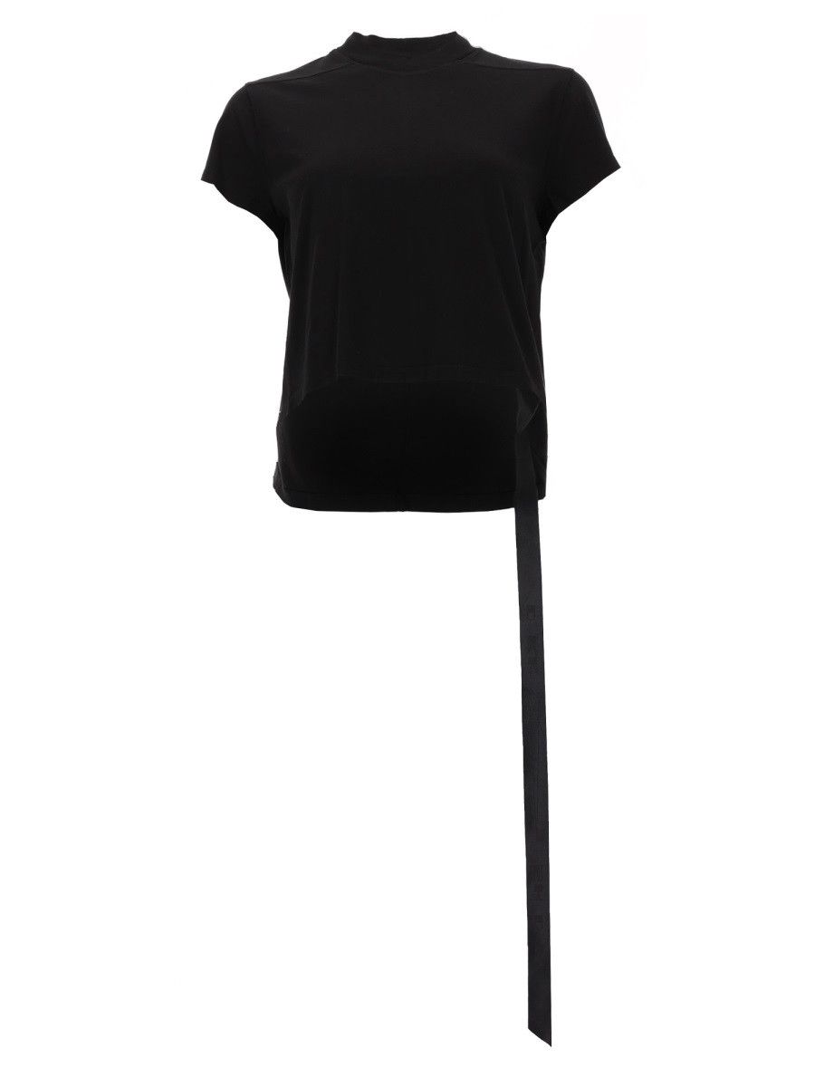 Rick Owens Drkshdw RICK OWENS DRKSHDW "CROPPED SMALL LEVEL T" T-SHIRT - BLACK Size S / US 4 / IT 40 - 1 Thumbnail