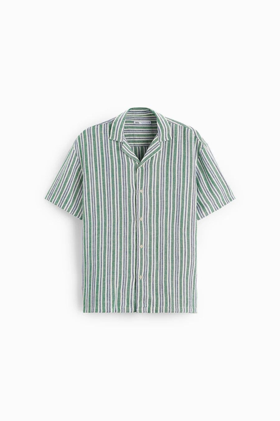 Zara Men’s Shirts Zara Striped Linen Button Up Multicolour Size US M / EU 48-50 / 2 - 1 Thumbnail