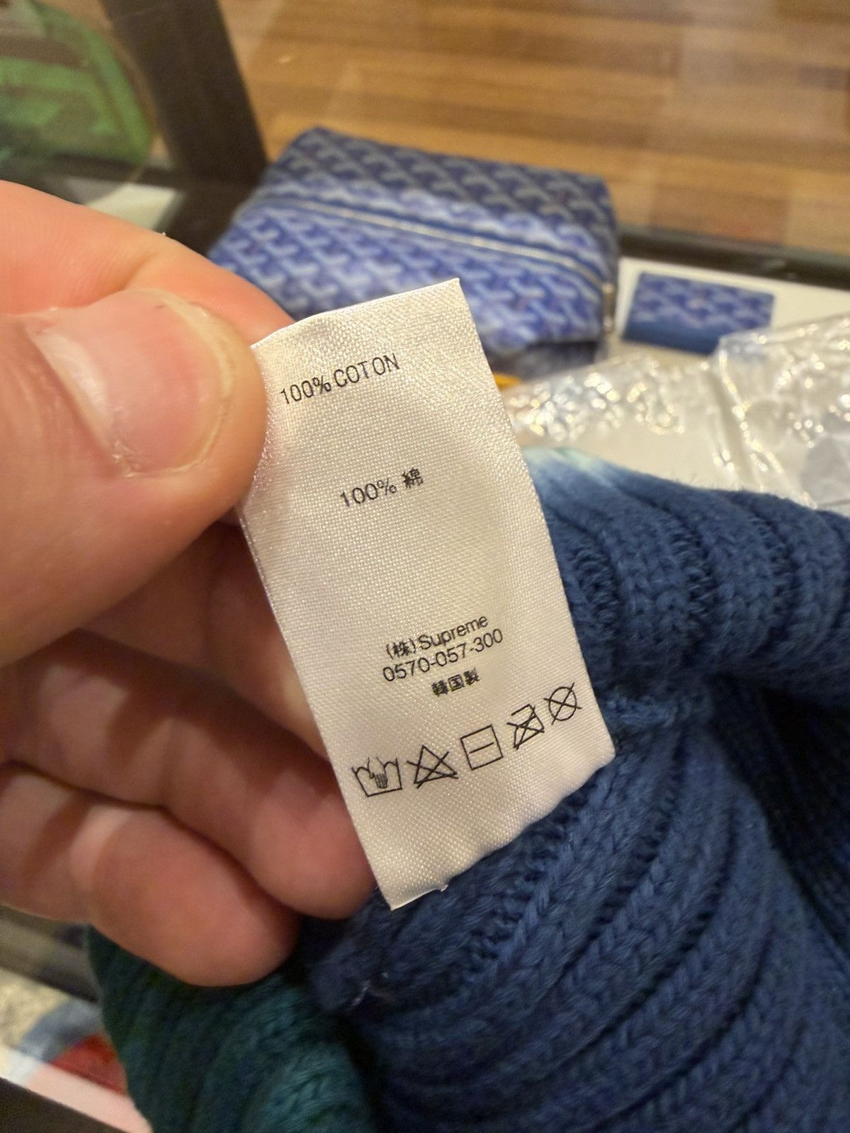 Supreme Supreme Overdyed Beanie - Blue Size ONE SIZE - 4 Thumbnail