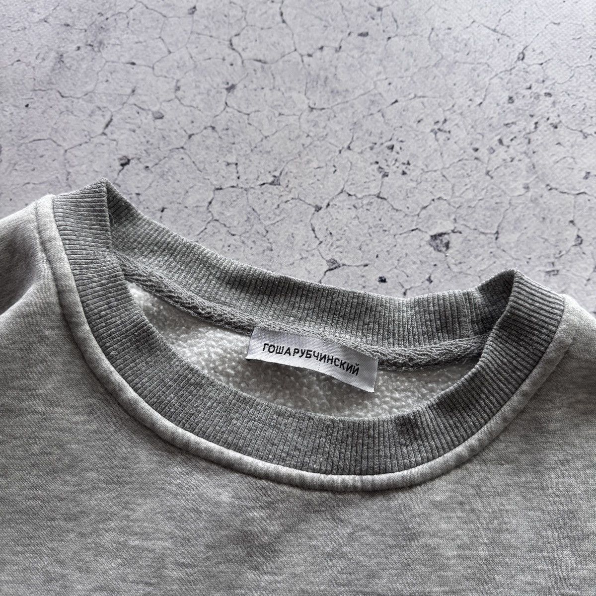 Gosha Rubchinskiy Vintage Gosha Rubchinskiy 2016 Grey Sweat Hoodie Size US L / EU 52-54 / 3 - 7 Thumbnail