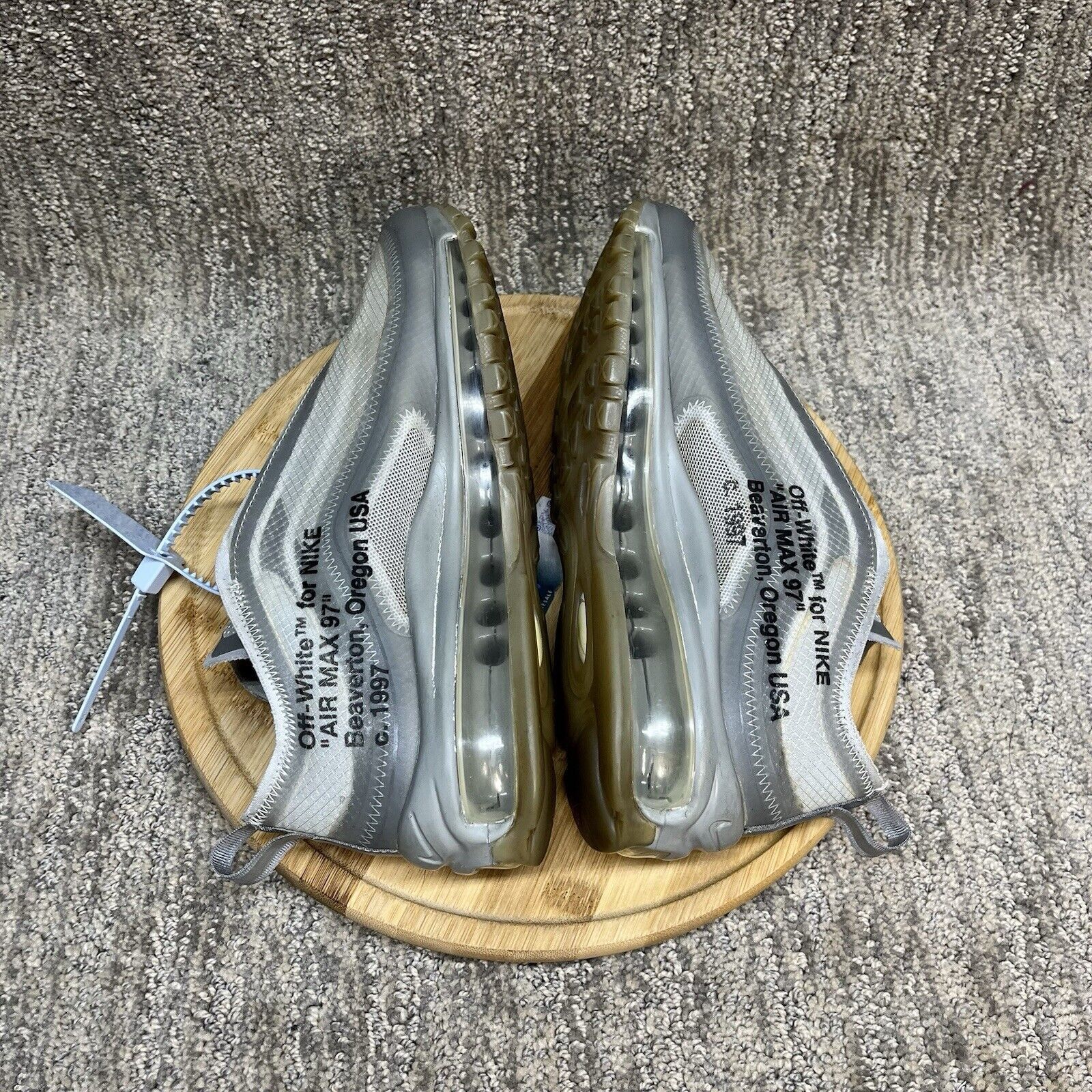 Off-White Off-White x Nike Air Max 97 ‘Menta’ Women's 7 AJ4585-101 GUC Size US 7 / IT 37 - 6 Thumbnail