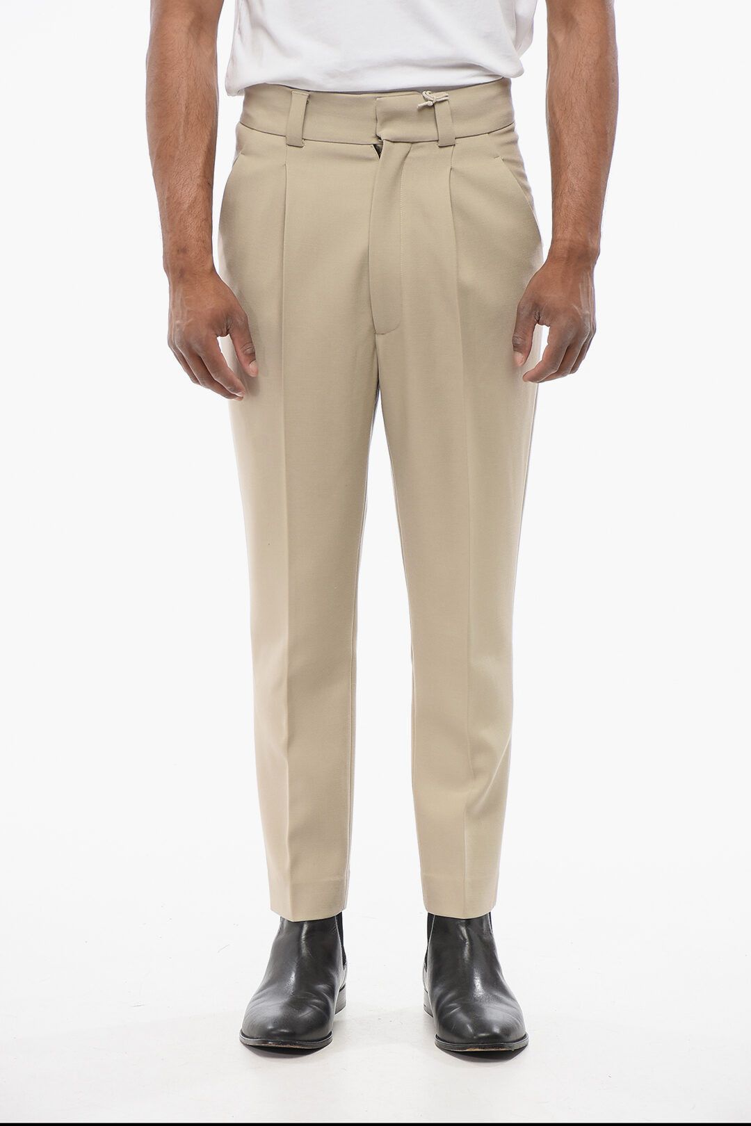 Fear of God og1mm0825 Single-pleated Virgin Wool Pant In Beige Size US 32 / EU 48 - 1 Thumbnail