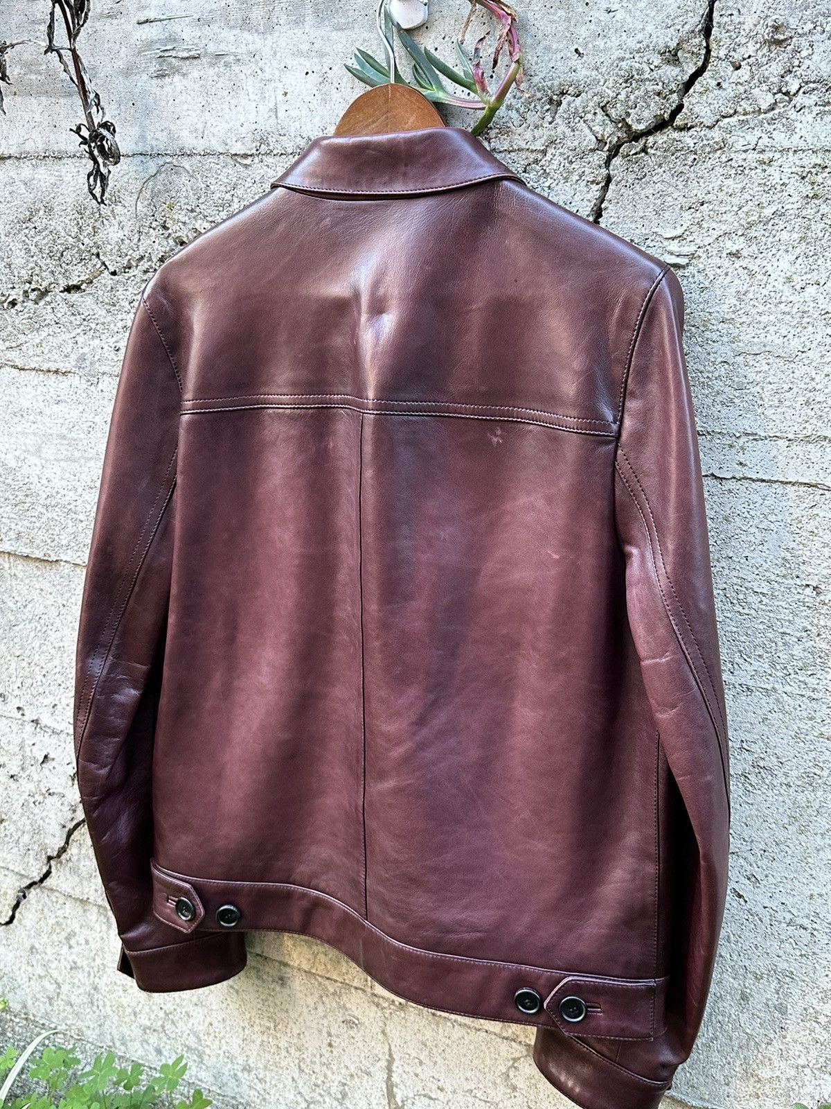 Prada RARE GRAIL Prada luxurious dyed leather jacket Size US M / EU 48-50 / 2 - 7 Thumbnail