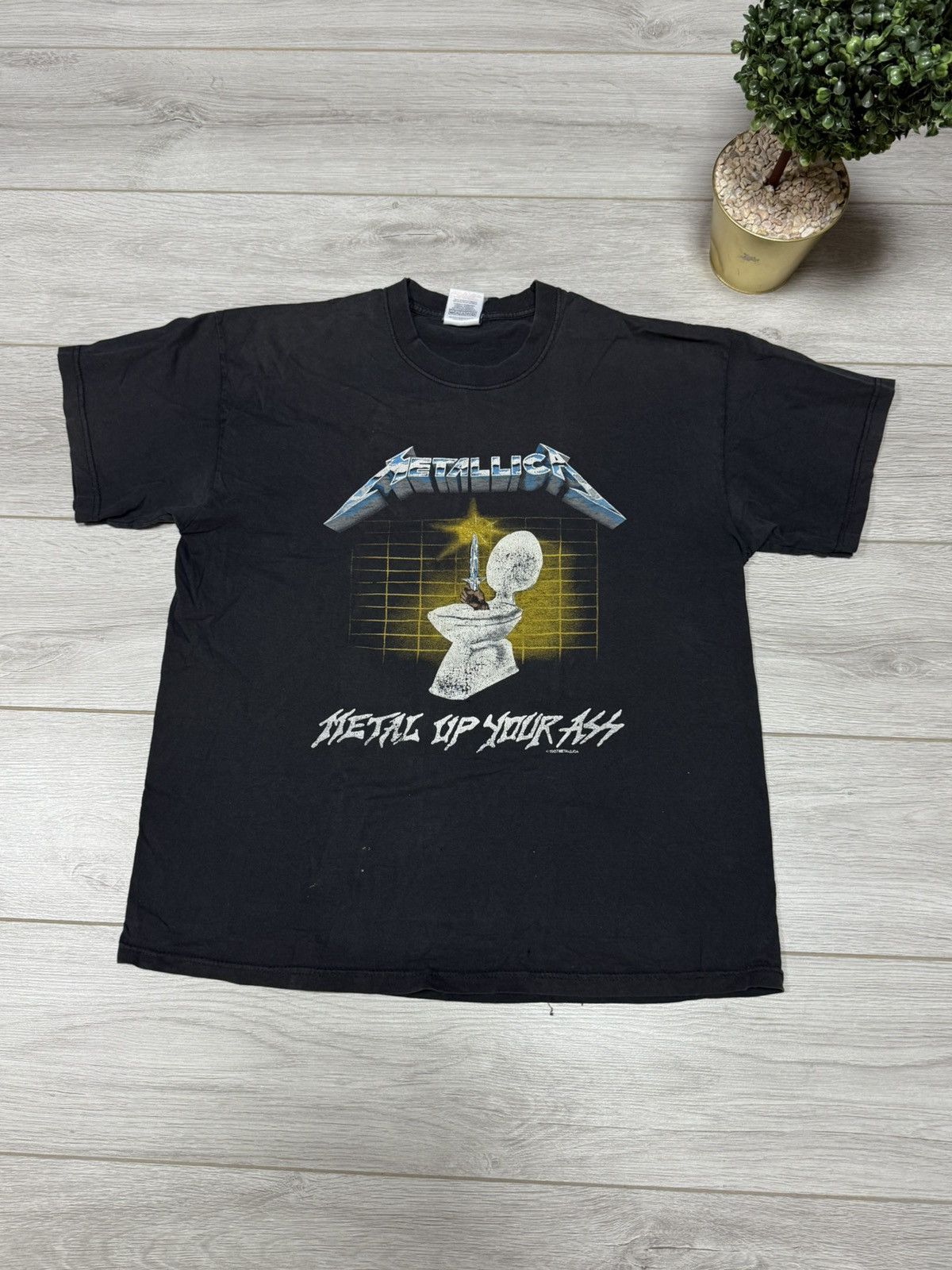 Metallica Vintage Metallica 1994 Metal Up Your Ass Tour Tee toilet Size US XL / EU 56 / 4 - 8 Thumbnail