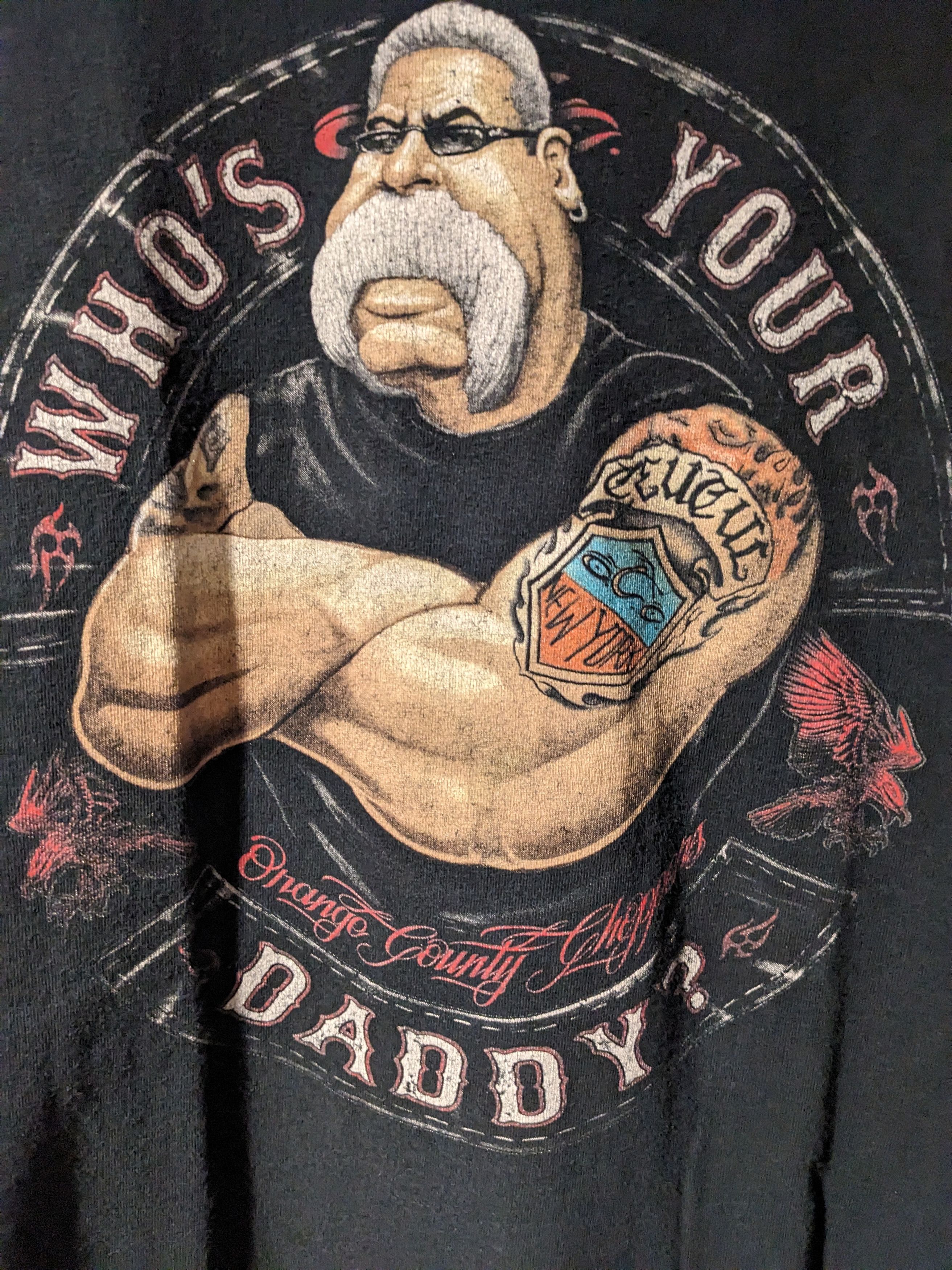 Vintage × West Coast Choppers Vintage Y2K Orange County Choppers Who's Your Daddy T-Shirt Size US XL / EU 56 / 4 - 2 Thumbnail