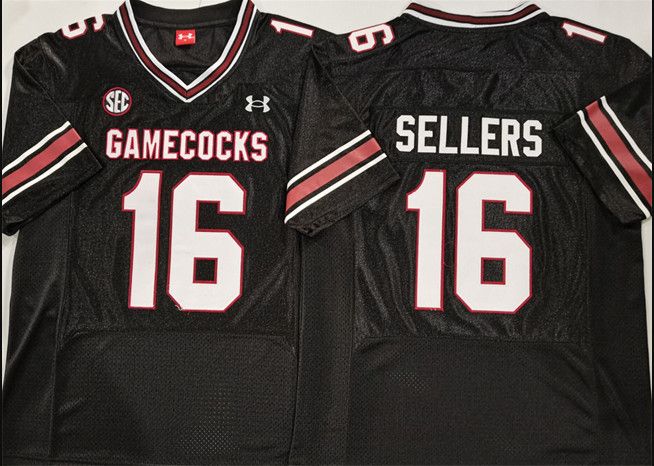 Other South Carolina Fighting Gamecocks #16 Sellers Black Jersey Size US XXL / EU 58 / 5 - 4 Thumbnail