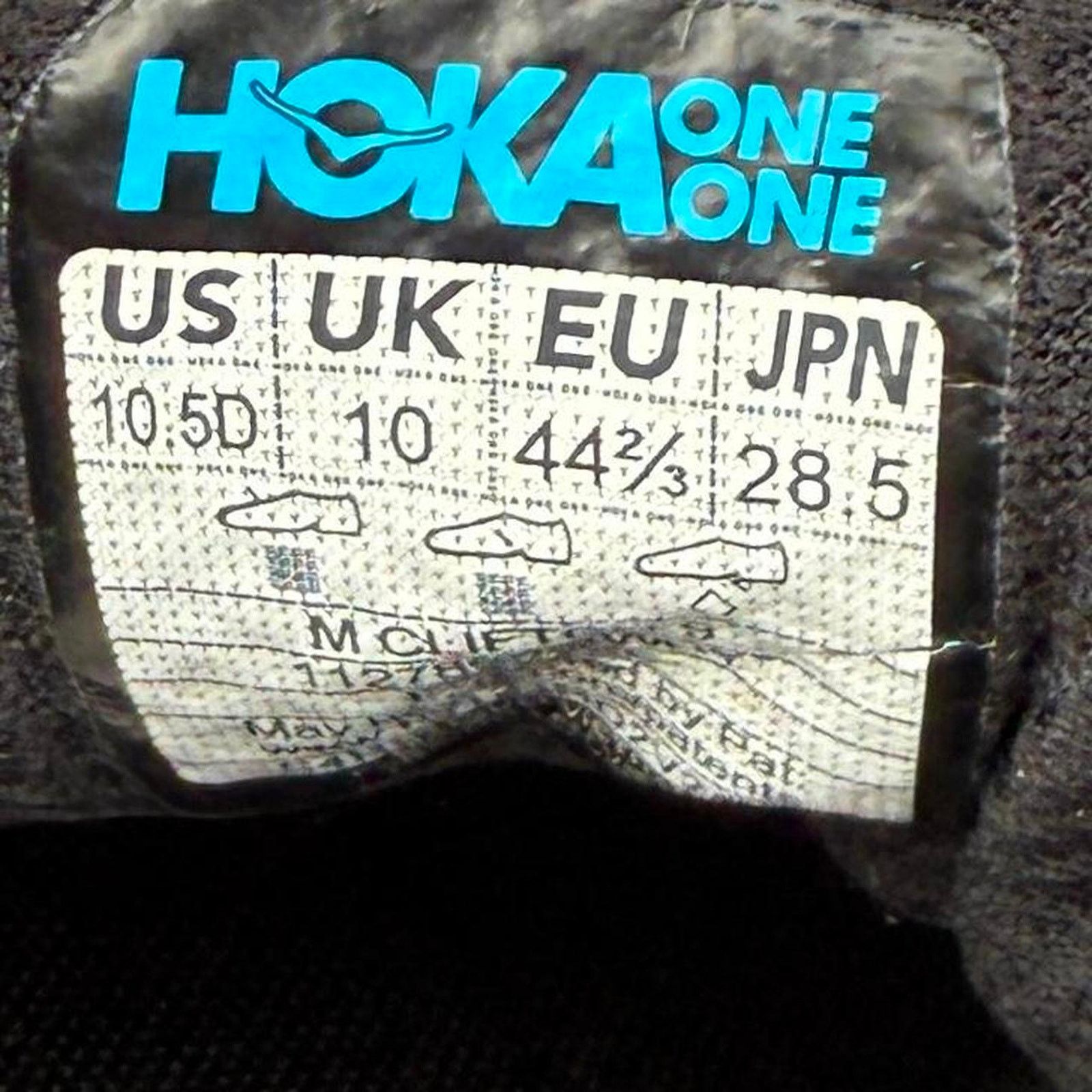 Hoka Hoka One Clifton 9 Running Trainers Black White Size US 10.5 Size US 10.5 / EU 43-44 - 6 Thumbnail