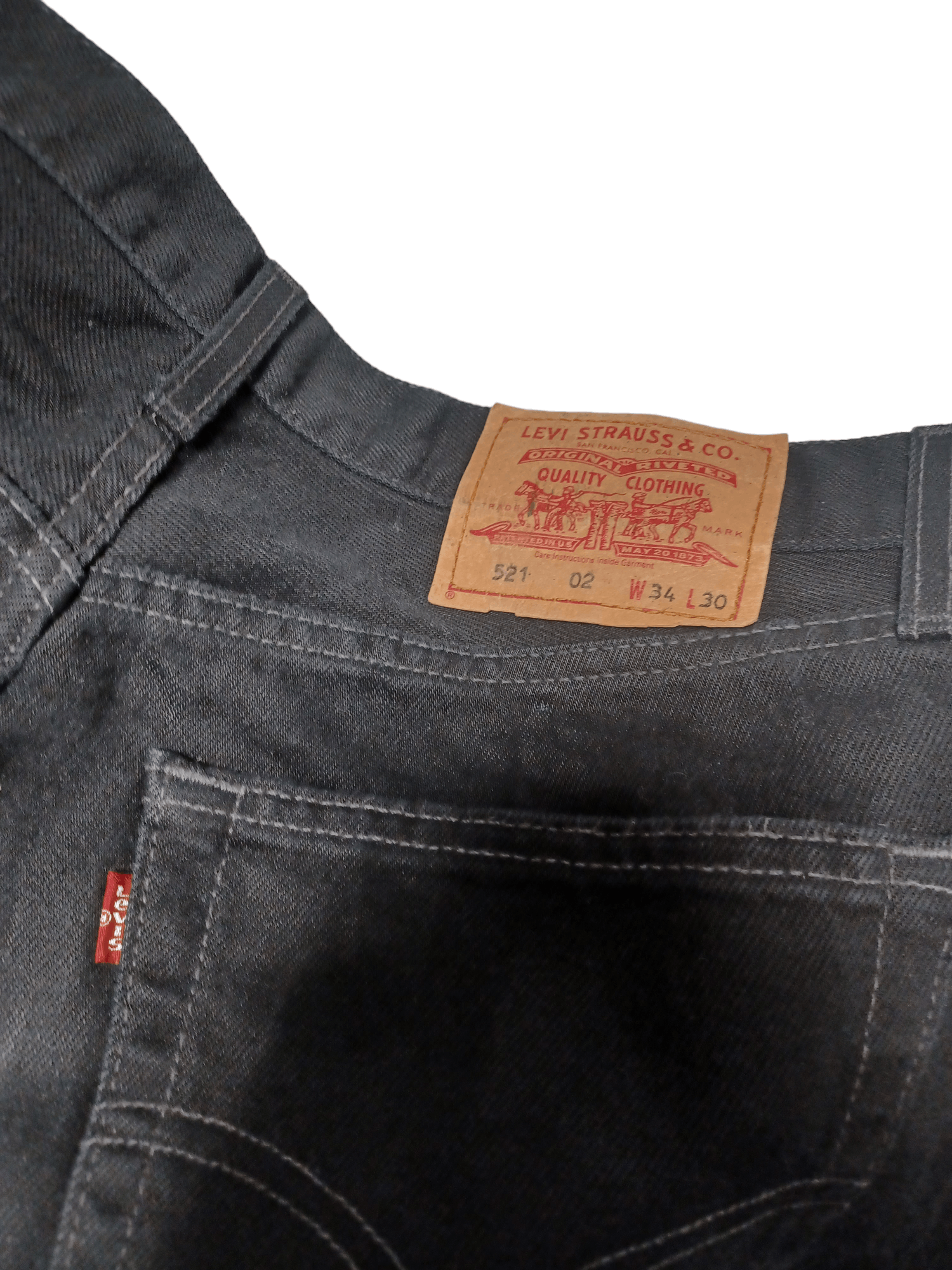 Levi's Vintage Clothing MADE IN HUNGARY LEVIS 521 STRAIGHT W34 L30 JEANS Size US 34 / EU 50 - 4 Thumbnail