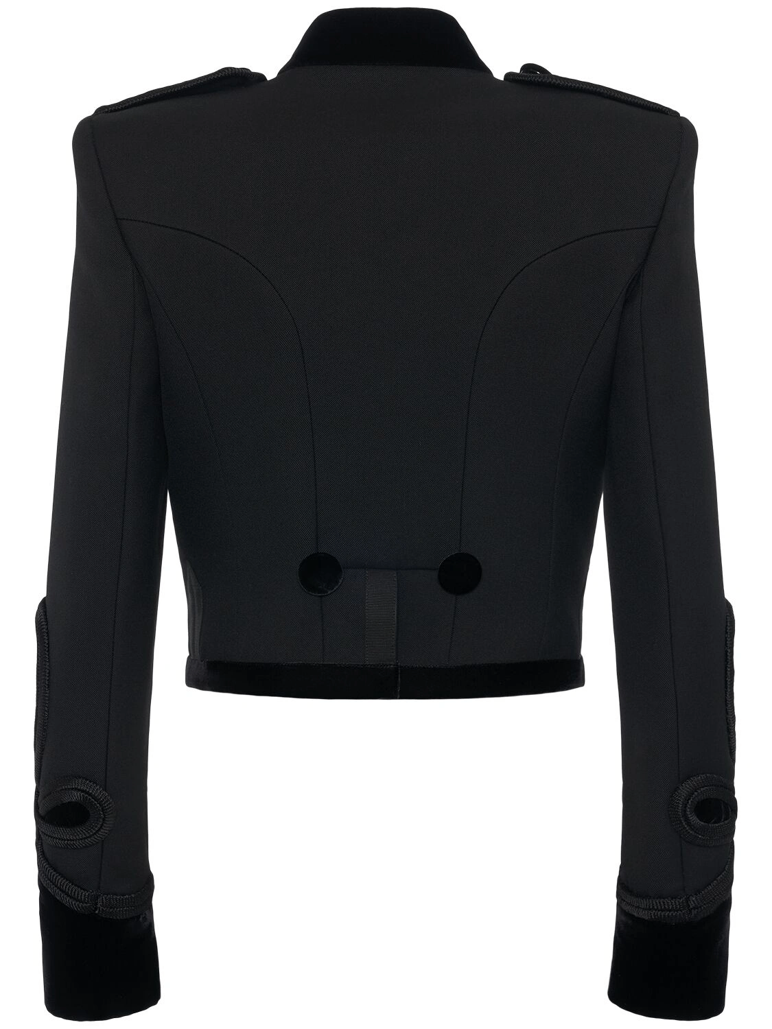 Dolce & Gabbana DOLCE&GABBANA Black Wool/Cotton Jacket New & Authentic Size ONE SIZE - 2 Thumbnail