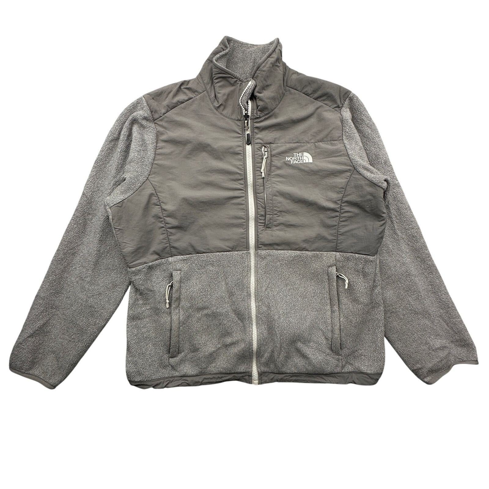 The North Face The North Face Denali Gray Fleece Jacket Womens Large ANLP Size L / US 10 / IT 46 - 1 Thumbnail