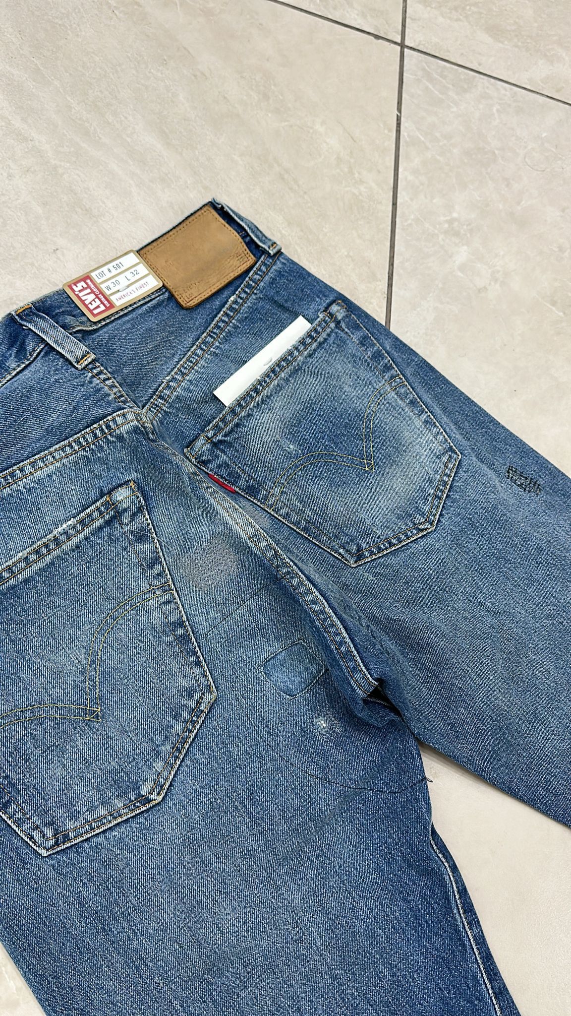 Levi's Vintage Clothing LVC Levi's Vintage Clothing 1947 501XX BigE Selvedge Jeans Size US 30 / EU 46 - 6 Thumbnail
