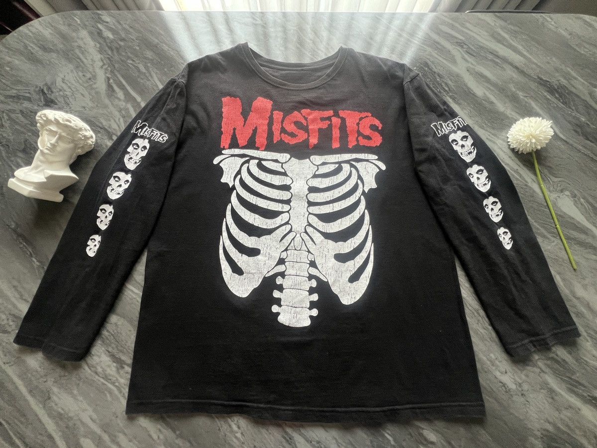 Misfits Misfits : Chest Skull Skeleton Arm And BackSide Printed Size US L / EU 52-54 / 3 - 6 Thumbnail