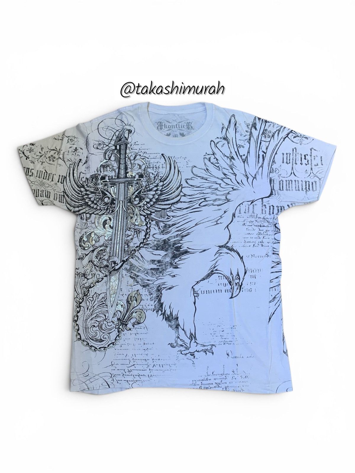 Japanese Brand 2000s japanese archive konflic y2k short sleeve poem tee Size US M / EU 48-50 / 2 - 2 Thumbnail