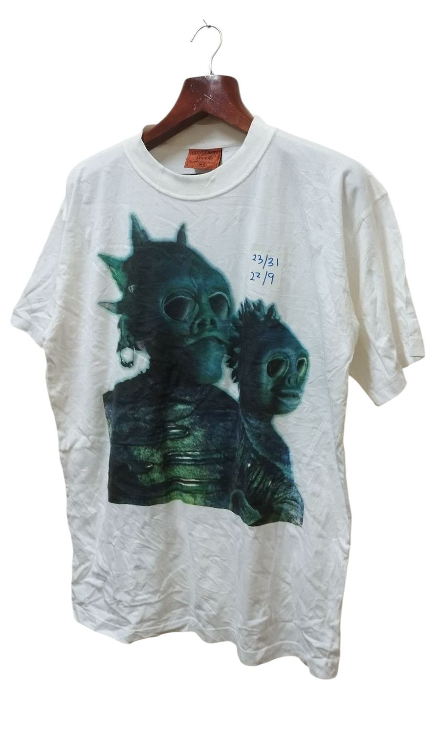 Japanese Brand × Vintage Vtg Art Crazy Alien Punk T-shirt Size US XL / EU 56 / 4 - 3 Thumbnail