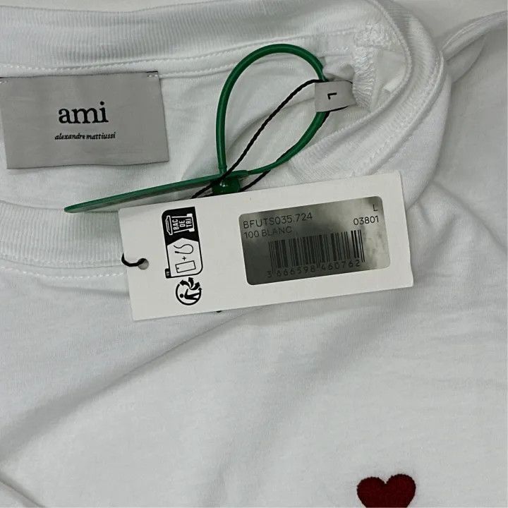 AMI AMIPARIS Comfortable Short Sleeve Crew Neck T-Shirt -2507 Size US L / EU 52-54 / 3 - 2 Thumbnail