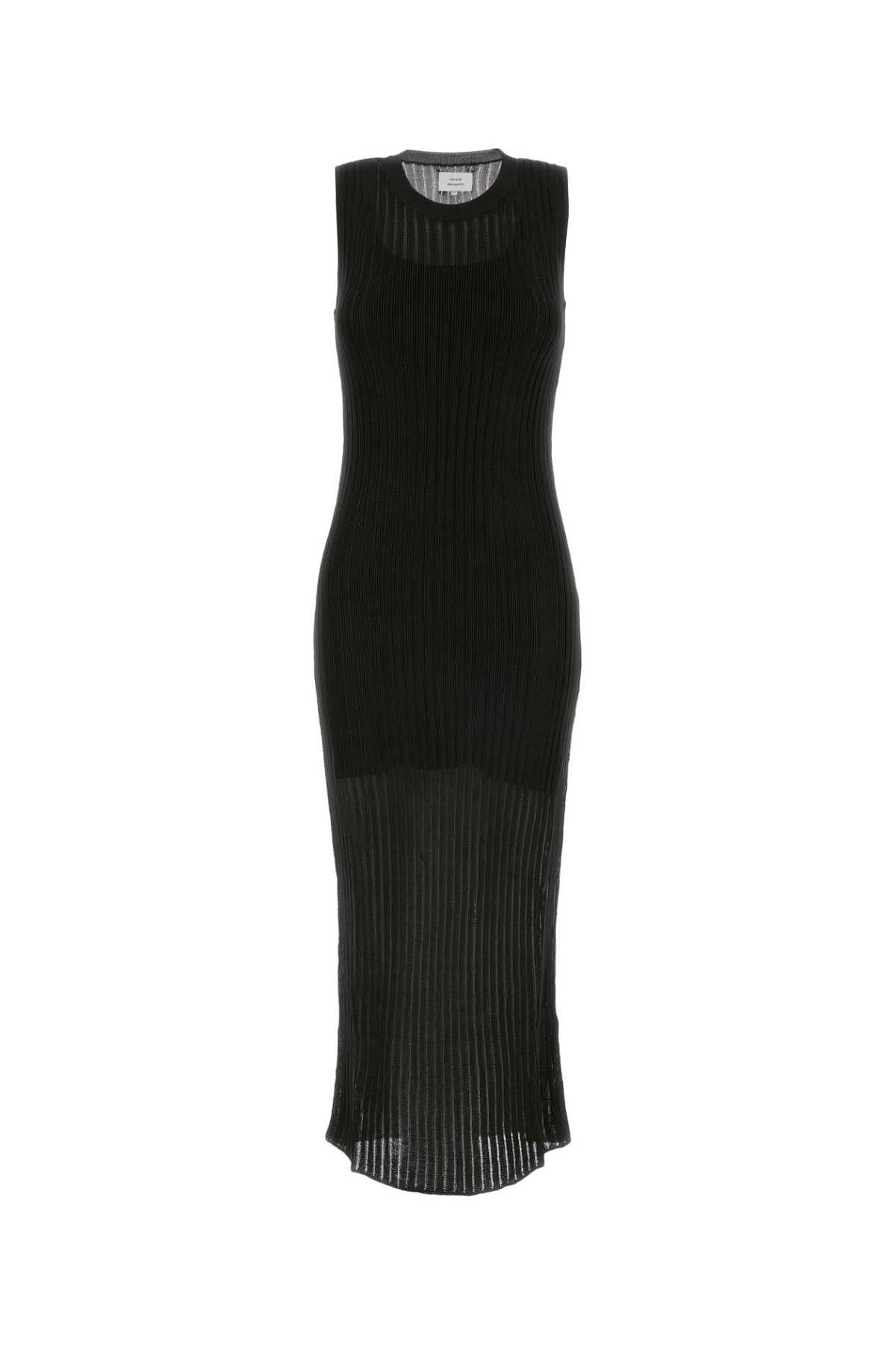 Loulou de Saison Black Knit Icaria Dress Size M / US 6-8 / IT 42-44 - 1 Thumbnail