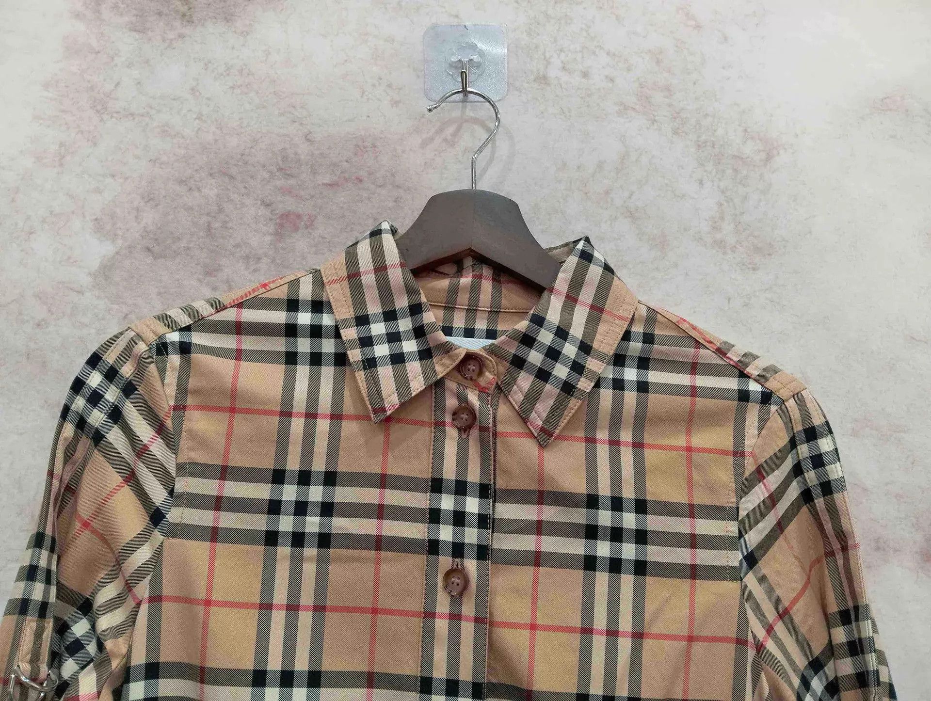 Burberry Burberry Check Long Sleeve Dress UK4 95 New Size XS / US 0-2 / IT 36-38 - 3 Thumbnail