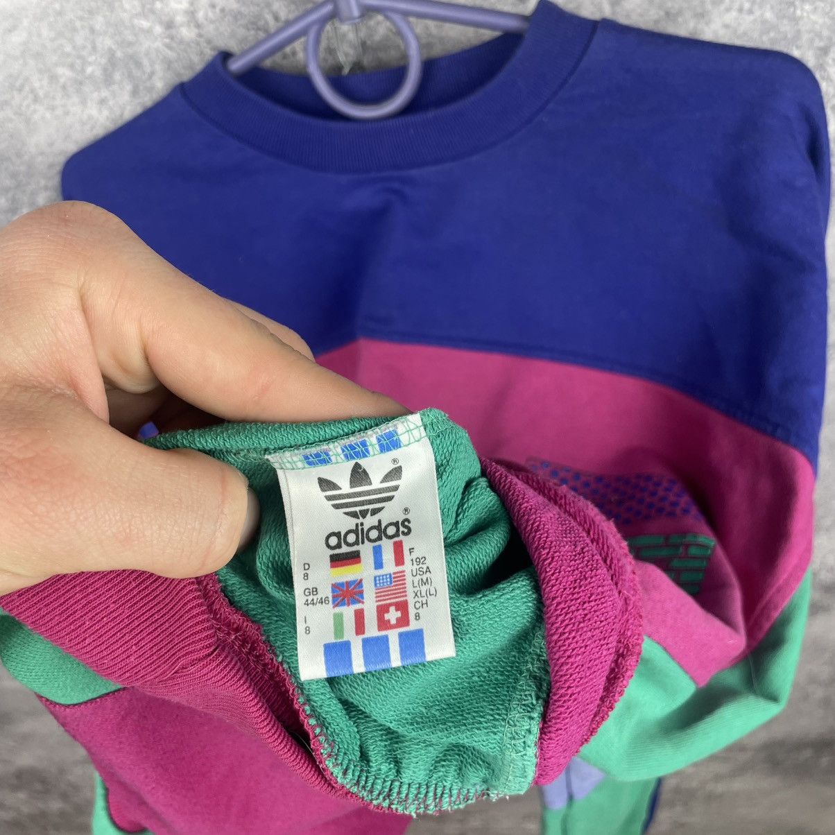 Adidas Vintage Adidas Tracksuit Sweatshirt Pants Big Logo 90s Size US XL / EU 56 / 4 - 14 Thumbnail