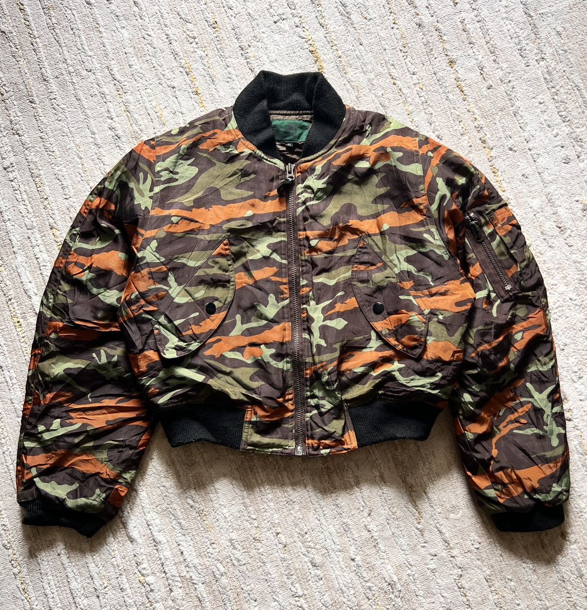Jean Paul Gaultier Jean Paul Gaultier MA-1 Camo Junior Gaultier Bomber Jacket Size US XS / EU 42 / 0 - 14 Thumbnail