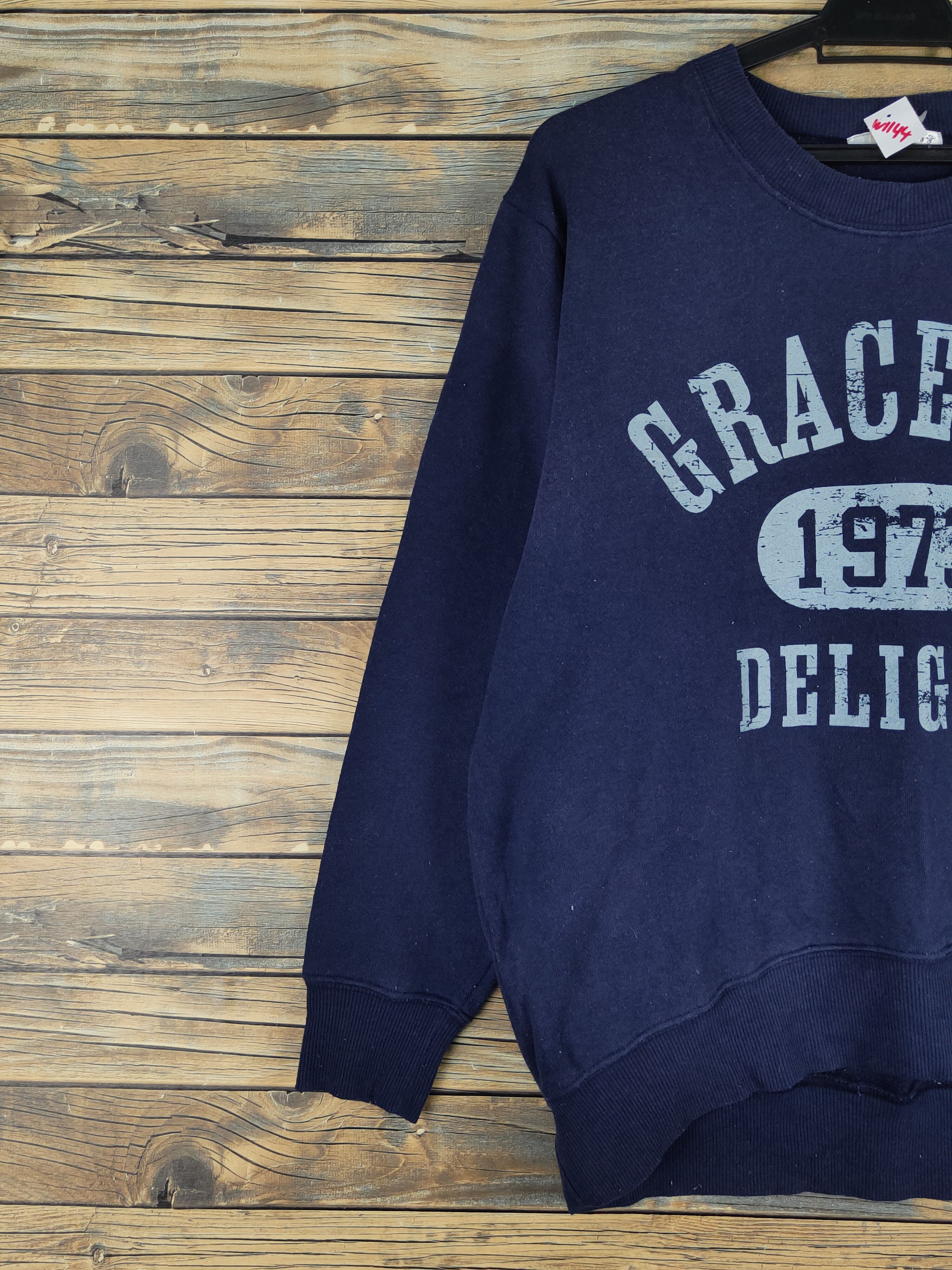 Japanese Brand × Vintage Tm-party Graceful Navy Sweatshirts #W1144 Size US L / EU 52-54 / 3 - 3 Thumbnail