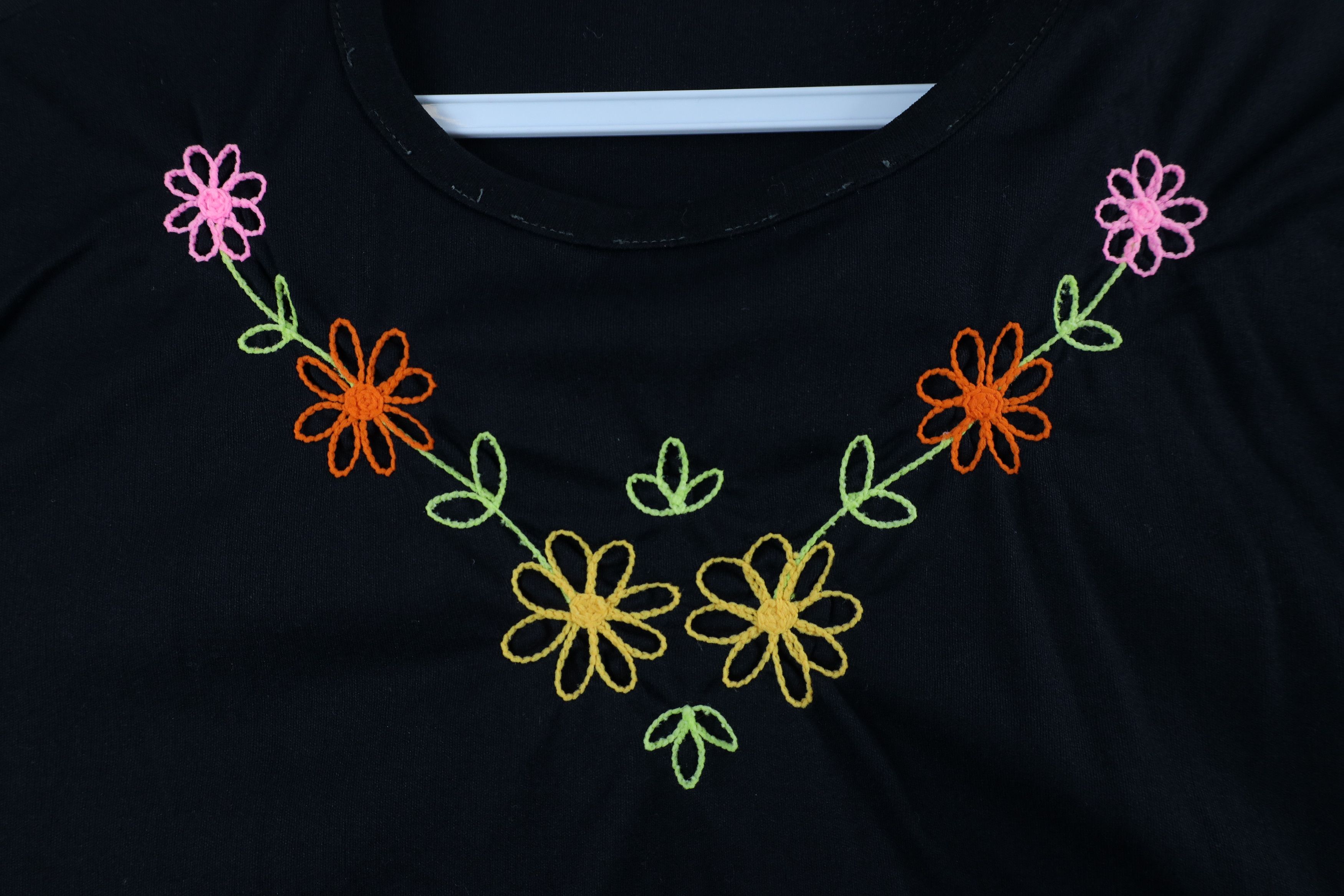 Vintage Vintage 70s Mid Century Modern MCM Knit Cropped T-Shirt Size L / US 10 / IT 46 - 4 Thumbnail