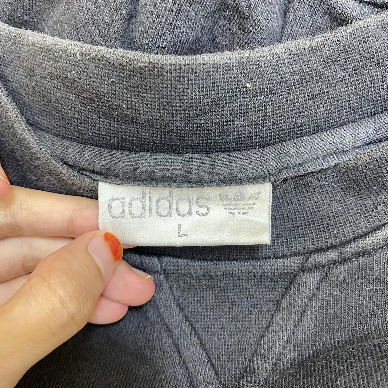 Adidas Vintage 90’ ADIDAS ORIGINALS Logo Embroidered Sweatshirt Size L / US 10 / IT 46 - 5 Thumbnail