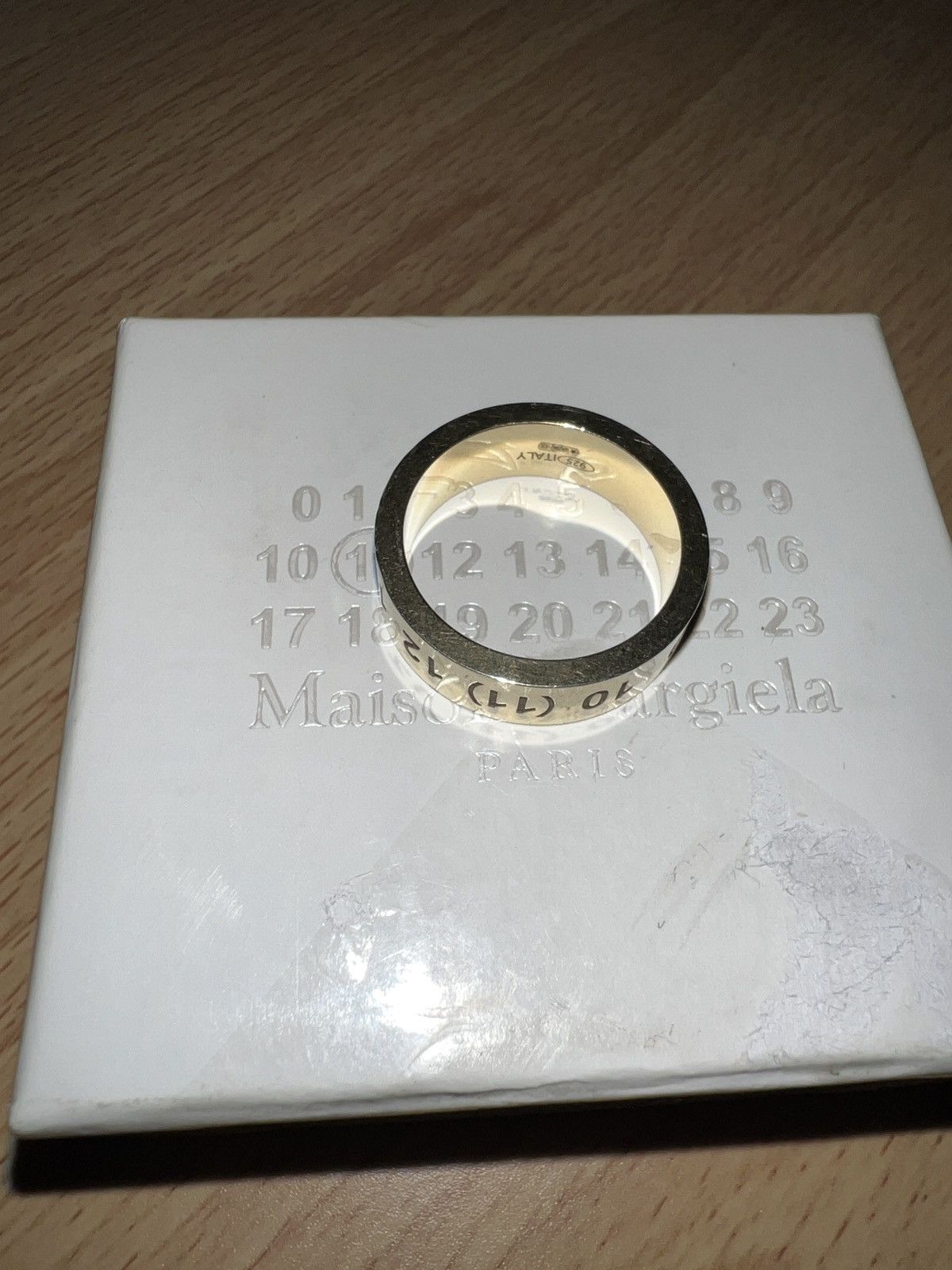 Maison Margiela Maison Margiela Gold Numbers Ring Size ONE SIZE - 8 Thumbnail