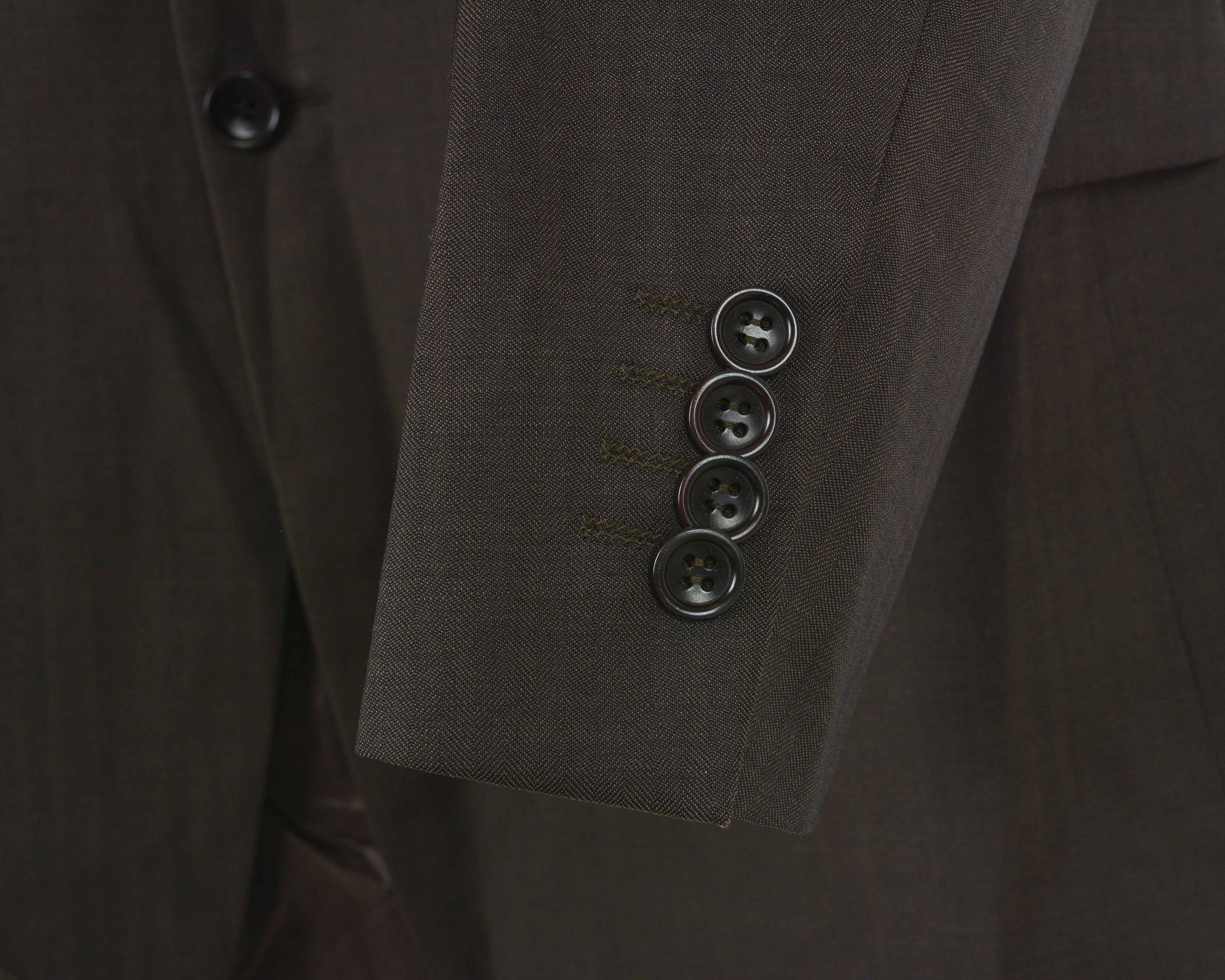 Designer × Other BONACELLI Men Pinstriped Wool Blazer Coat Suit Jacket De 98 Size 40L - 3 Thumbnail