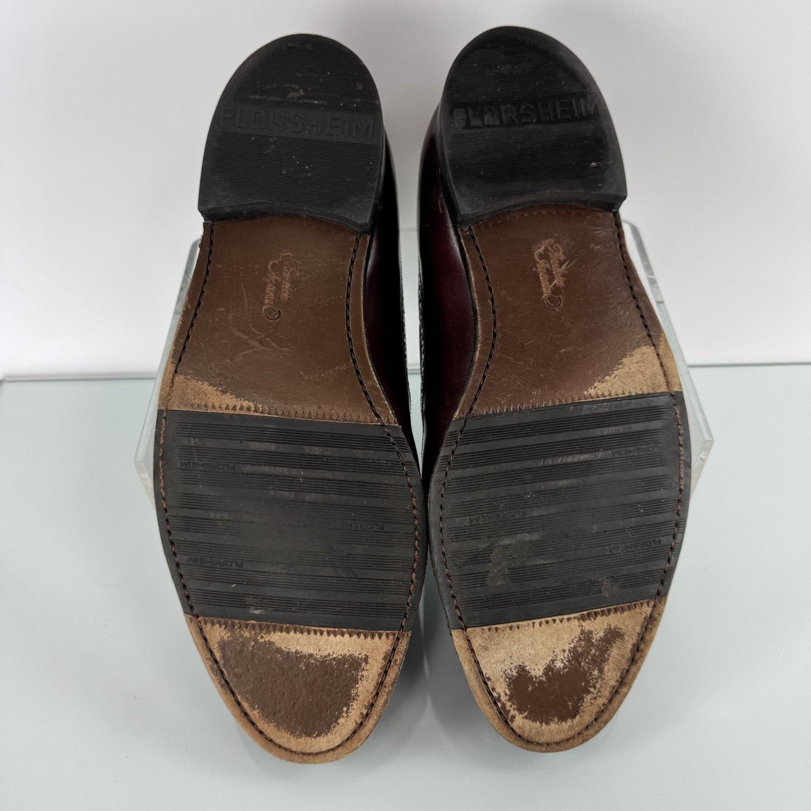 Florsheim Florsheim VTG Loafers 9.5 3E Burgundy Wing Tip Tassels USA Size US 9.5 / EU 42-43 - 7 Thumbnail