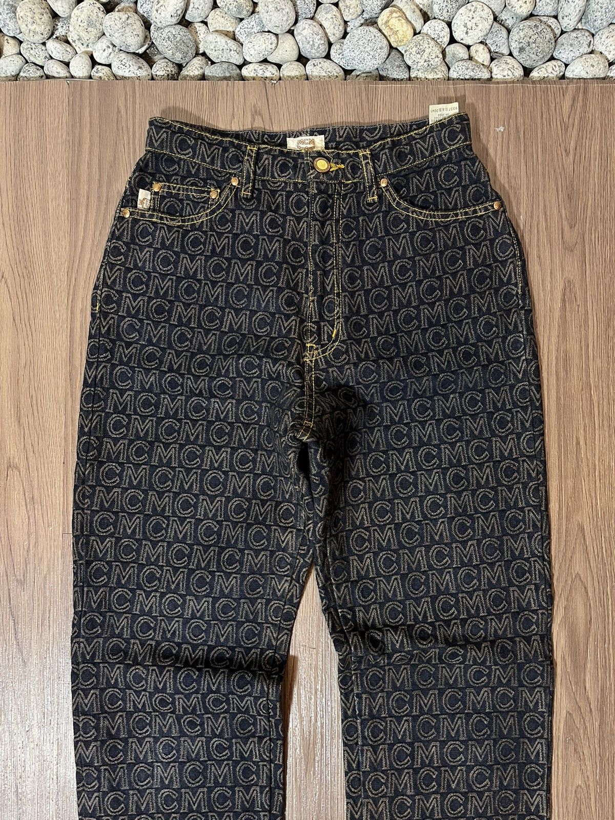 MCM MCM Legere Vintage Monogram Denim Size US 26 / EU 42 - 4 Thumbnail