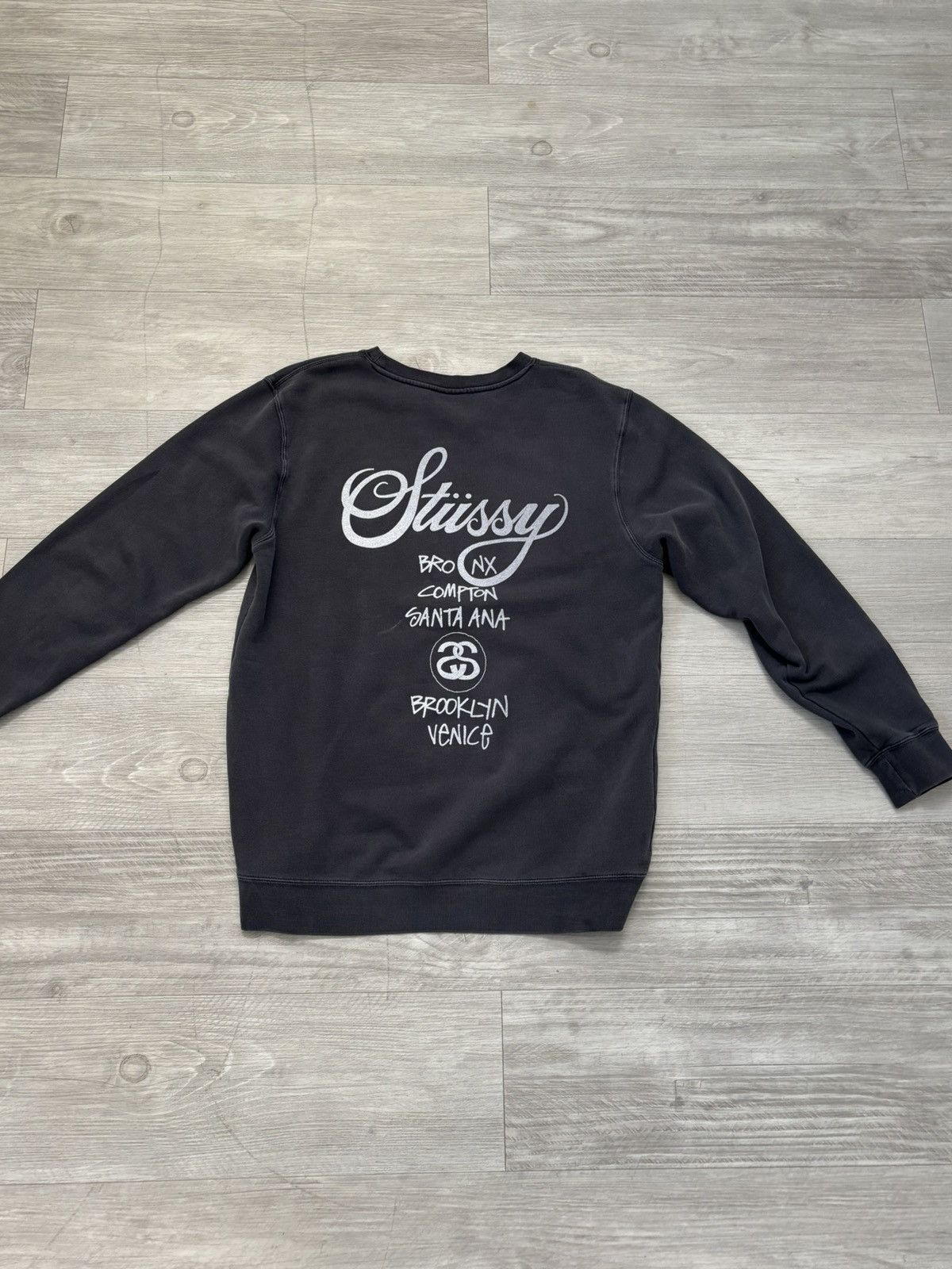 Stussy STUSSY cities crewneck Size US M / EU 48-50 / 2 - 2 Thumbnail