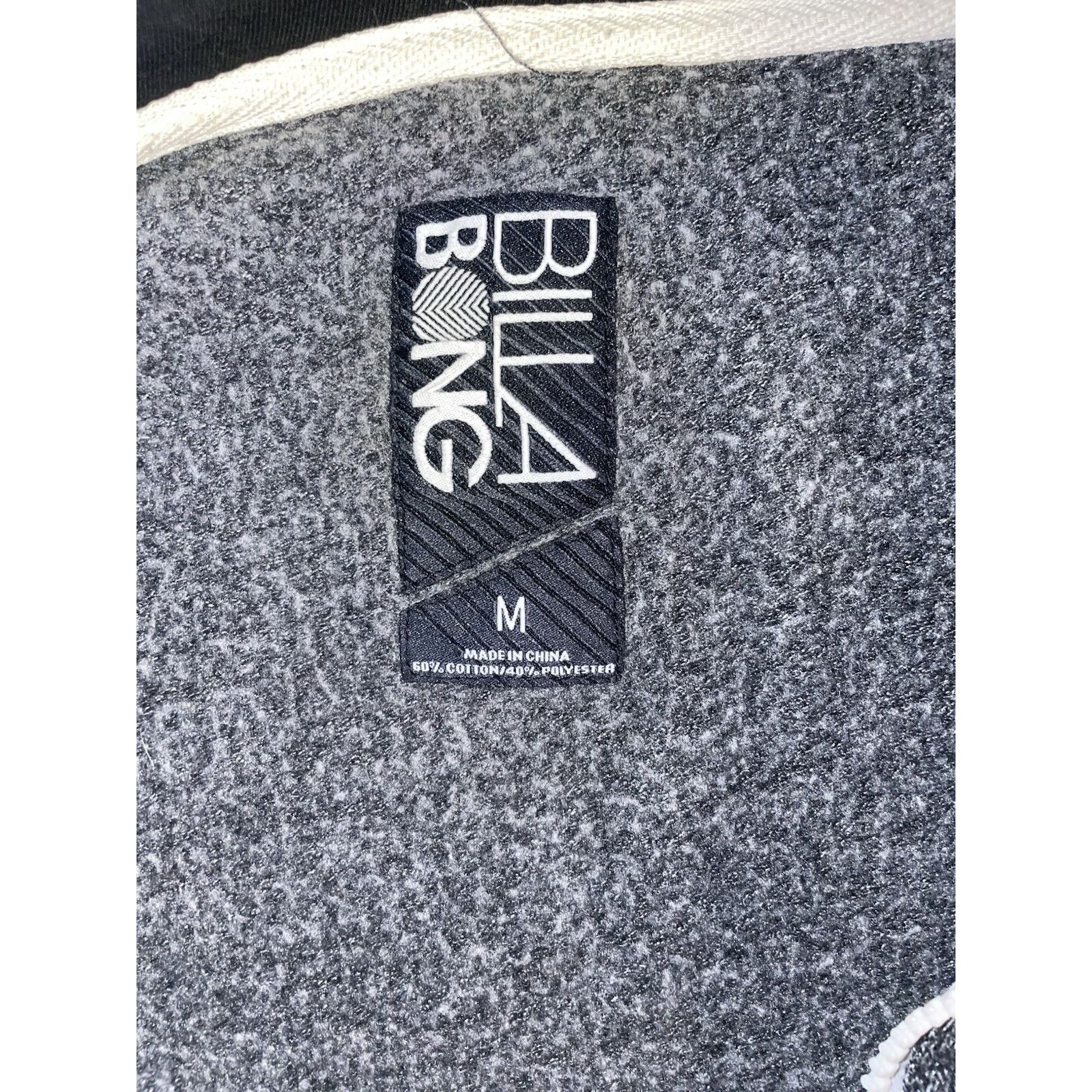 Billabong Billabong Grey Full Zip Hoodie Medium, M, Heather Gray Size US M / EU 48-50 / 2 - 7 Thumbnail