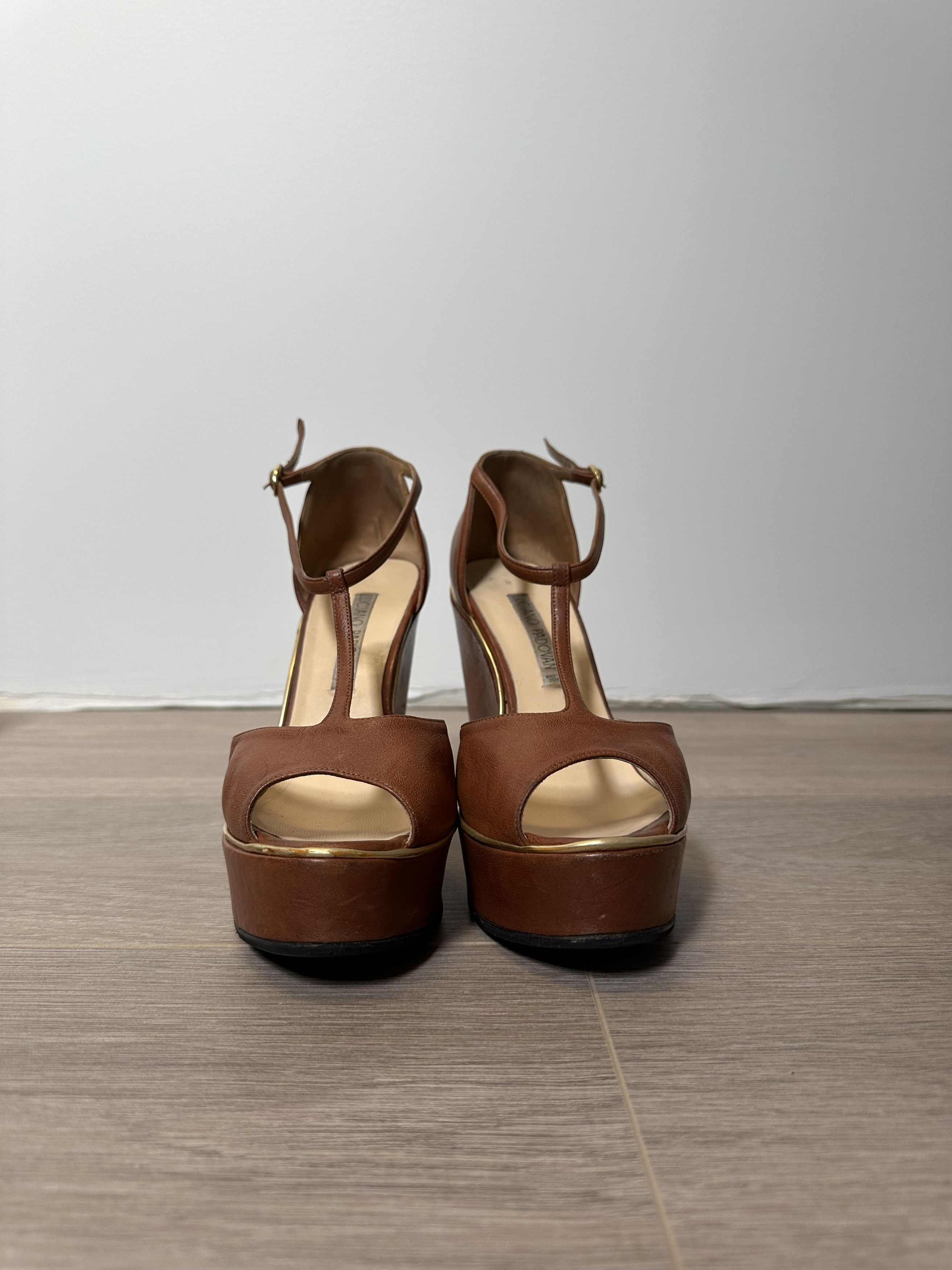 Vintage Luciano Padovan platform sandals Size US 8 / IT 38 - 3 Thumbnail