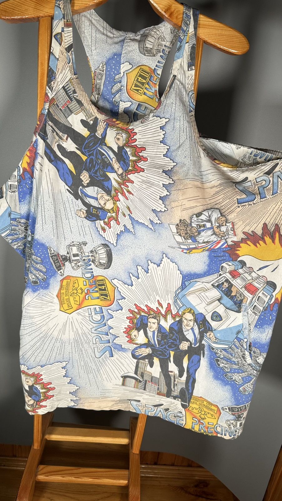 Vintage 1995 space precincts limited vintage jersey 🔥 Size US XL / EU 56 / 4 - 6 Thumbnail