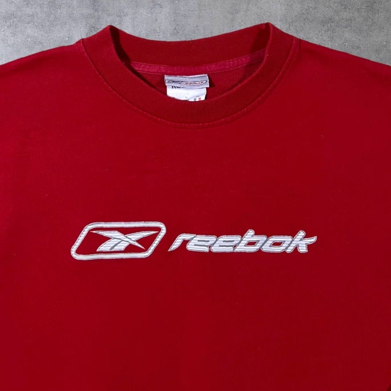 Reebok VINTAGE Reebok Classic Logo Spellout Graphic Red Crewneck Sweatshirt XL Men Size US XL / EU 56 / 4 - 3 Thumbnail