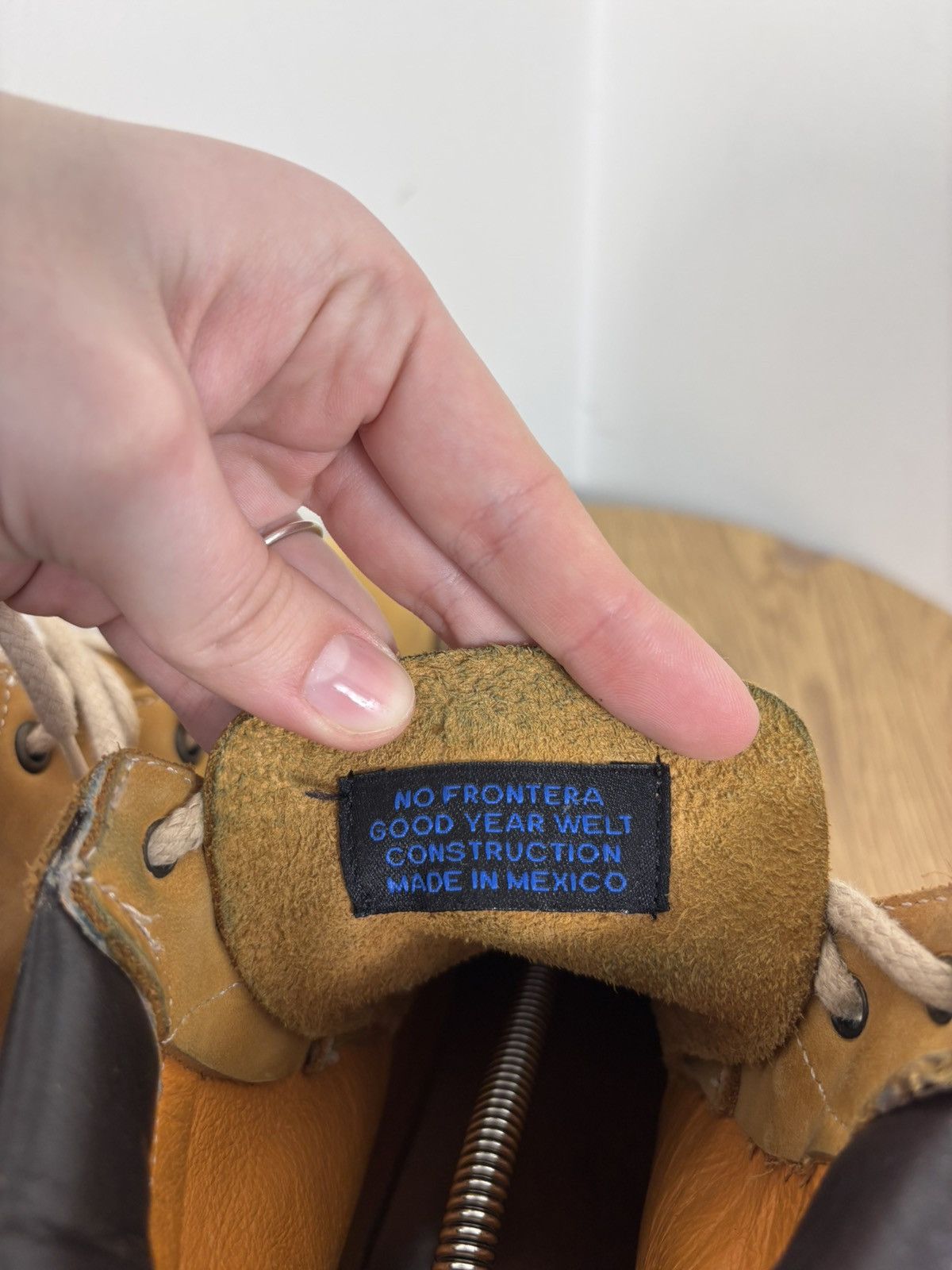 Other No Frontera Men’s Leather Work Service Boots Goodyear Welt Size US 8.5 / EU 41-42 - 18 Thumbnail