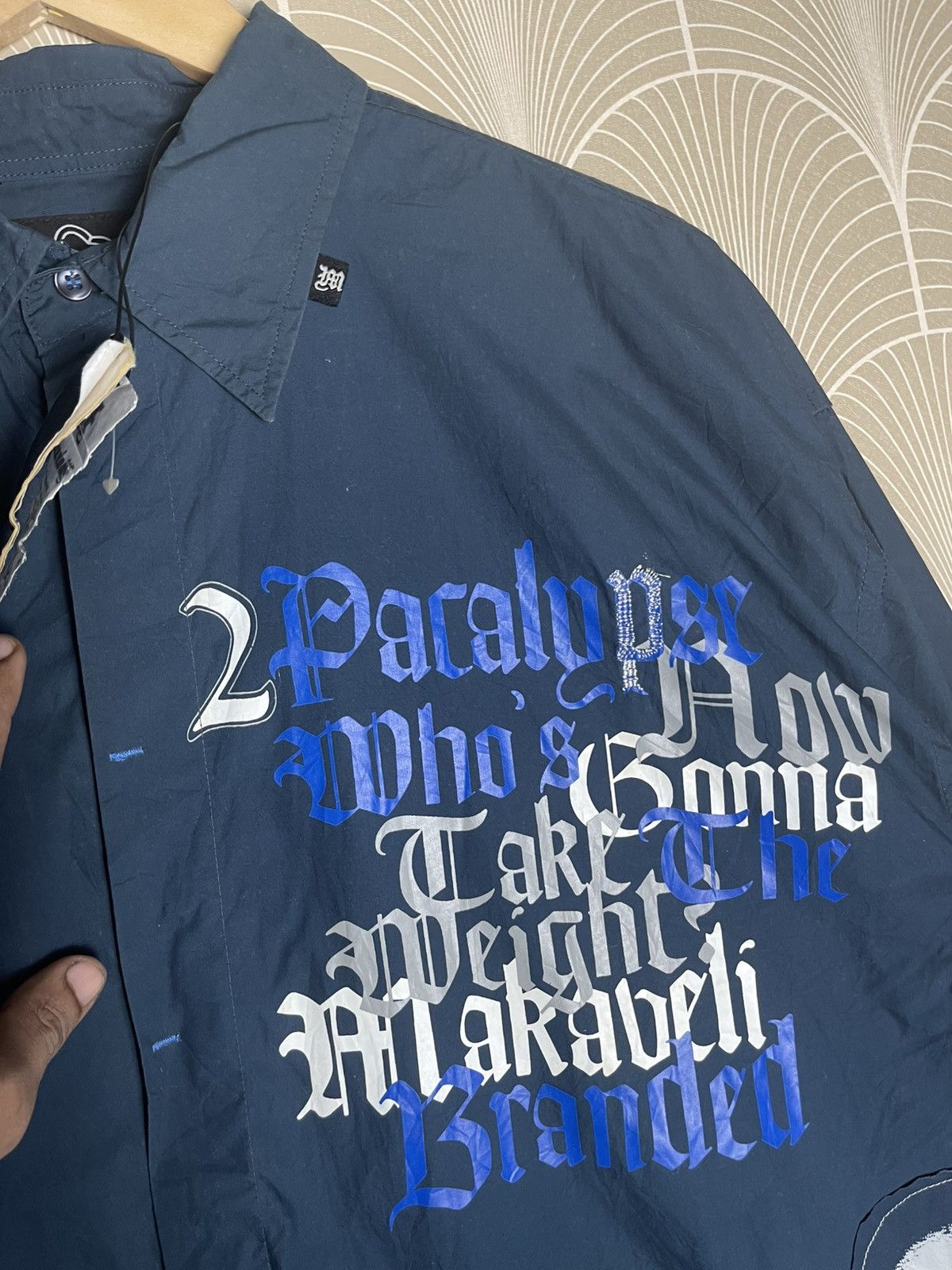 Makaveli VINTAGE Y2K MAKAVELI- BRAND TUPAC BIG FACE BUTTON UP XXL Size US XXL / EU 58 / 5 - 8 Thumbnail