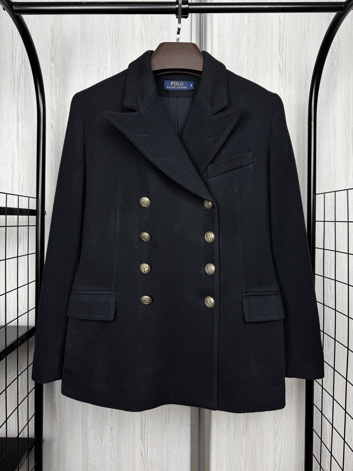 Polo Ralph Lauren Polo Ralph Lauren Double-Breasted Wool blend pea coat size 4 Size S / US 4 / IT 40 - 2 Thumbnail