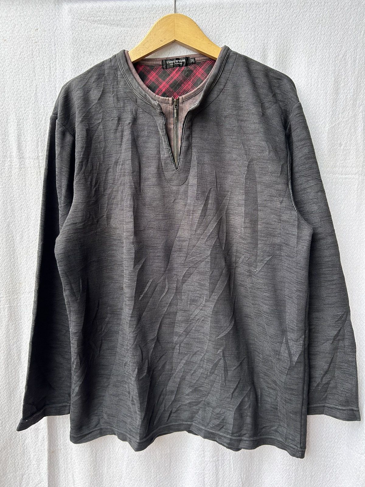 If Six Was Nine × Japanese Brand × Le Grande Bleu (L.G.B.) 💸BINDINGOFFER💸Double layer thruxton style halfzip longsleeve Size US XL / EU 56 / 4 - 1 Thumbnail