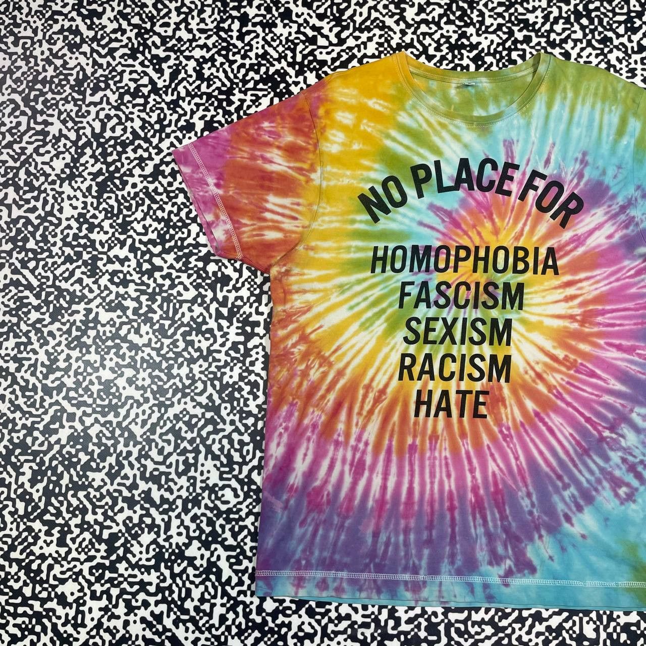Vintage Vintage Y2K Humor Tie Dye Sex Hate T-shirt Size US L / EU 52-54 / 3 - 2 Thumbnail