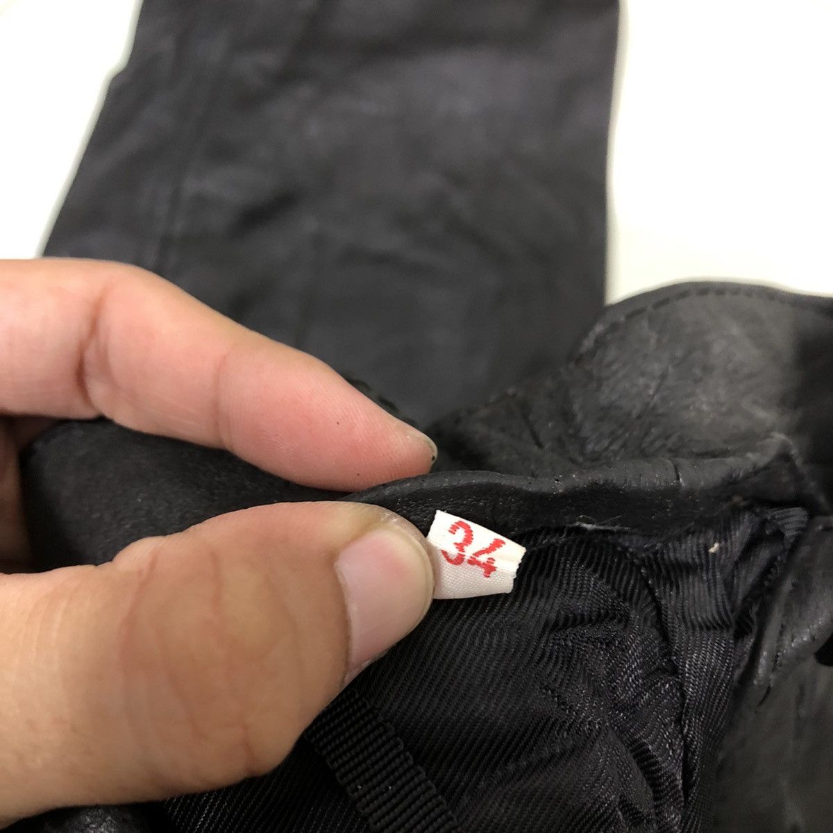Genuine Leather 🔥90’s Soft Genuine Leather Pants Issey Miyake Japan Size US 26 / EU 42 - 11 Thumbnail