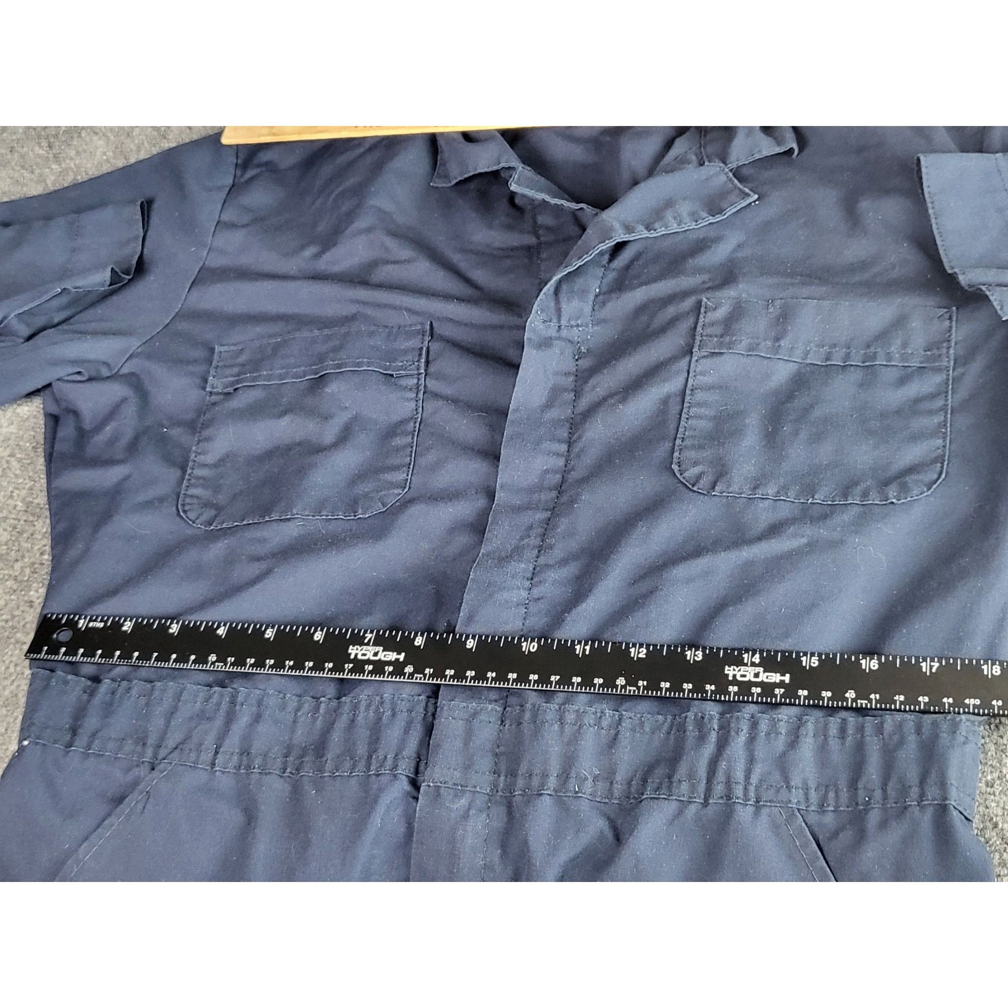 Garment Reproduction of Workers Red Kap Coveralls Blue Men Sz L One Piece Jumpsuit Mechanic Size US 38 / EU 54 - 5 Thumbnail