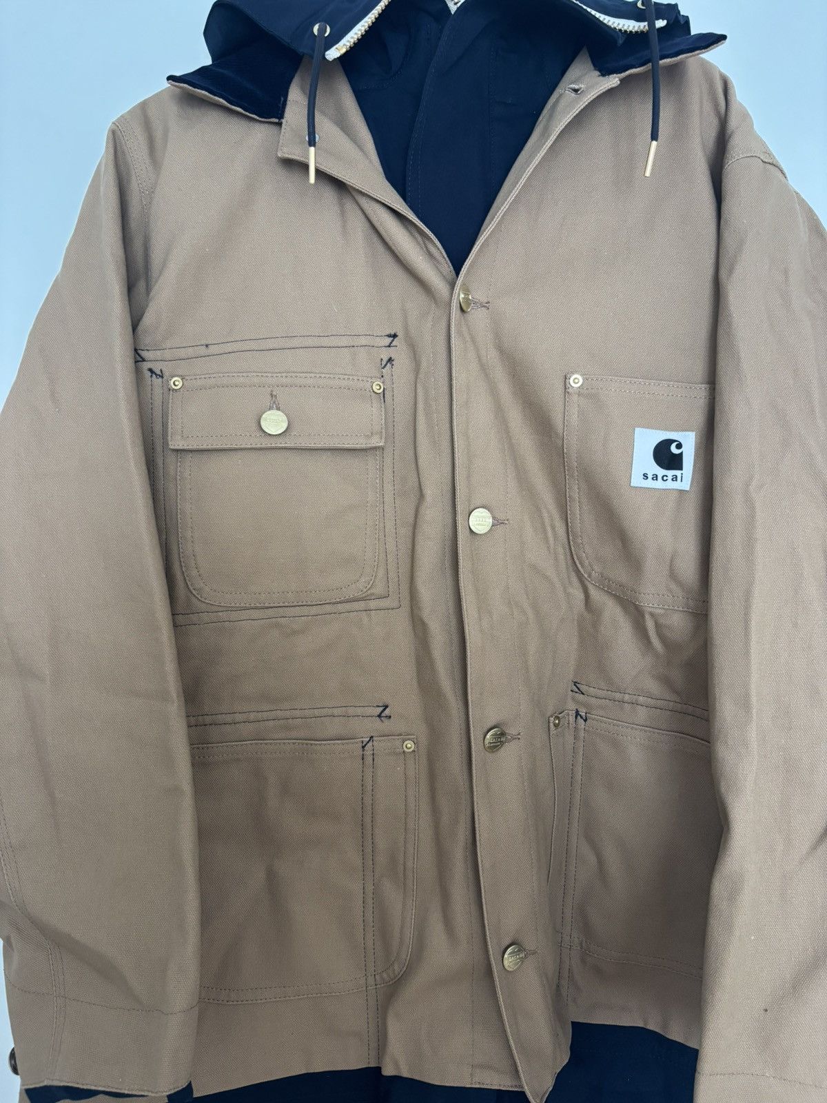 Carhartt × Sacai Carhartt WIP x Sacai Reversible Coat Size US L / EU 52-54 / 3 - 1 Thumbnail